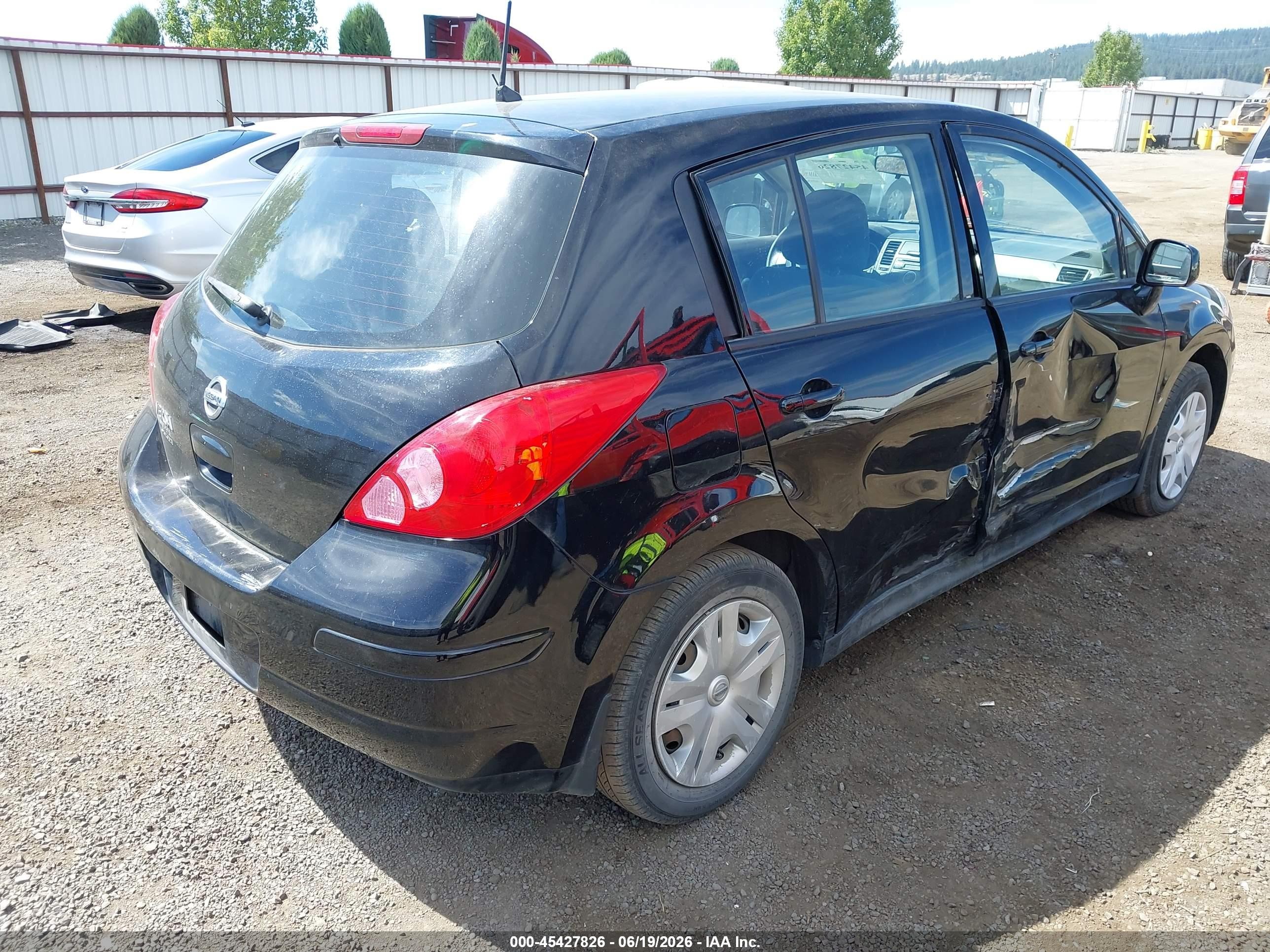 2012 Nissan Versa 1.8 S Black vin: 3N1BC1CP6CL361841