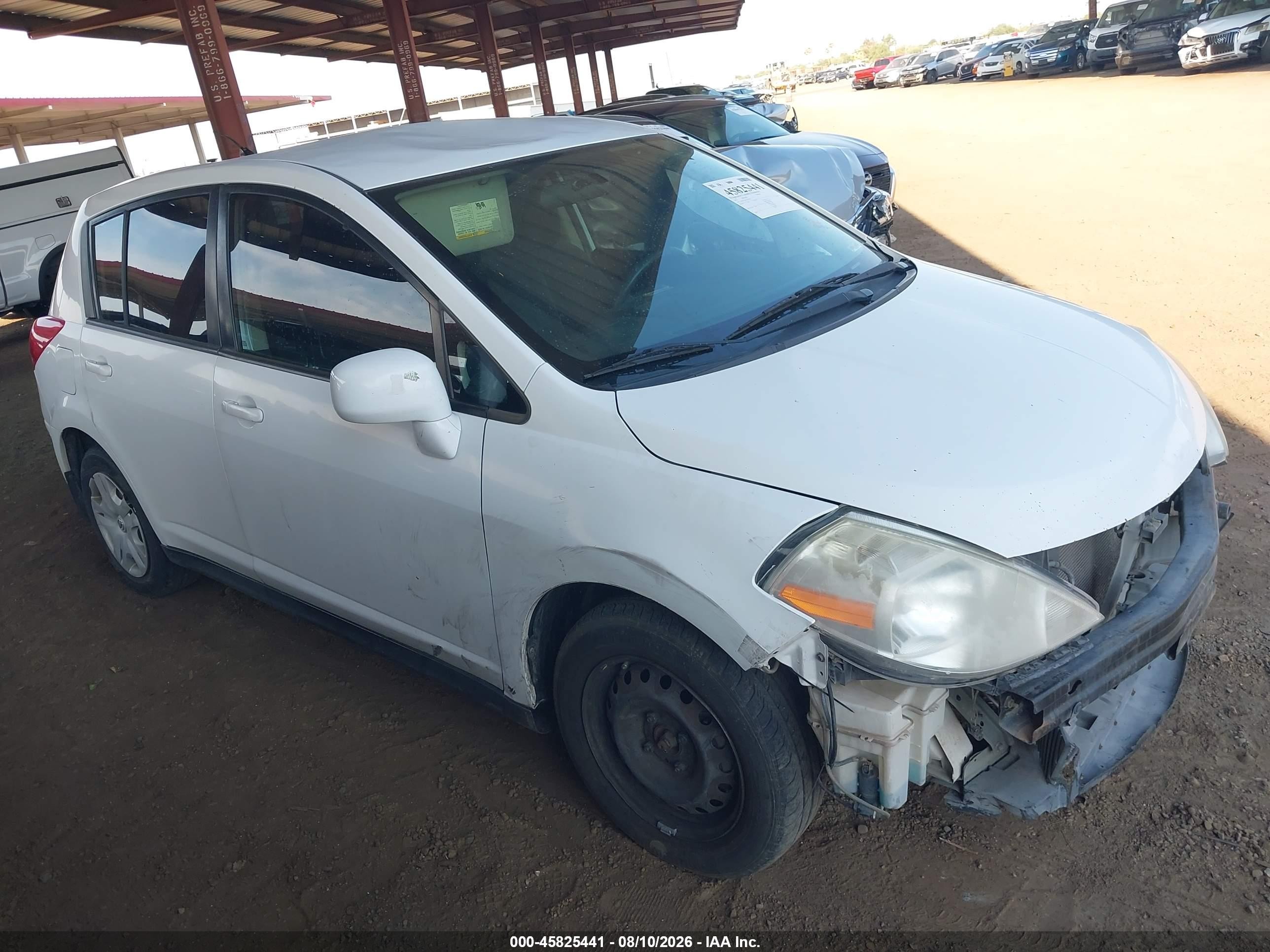 2012 Nissan Versa 1.8 S White vin: 3N1BC1CP6CL363394