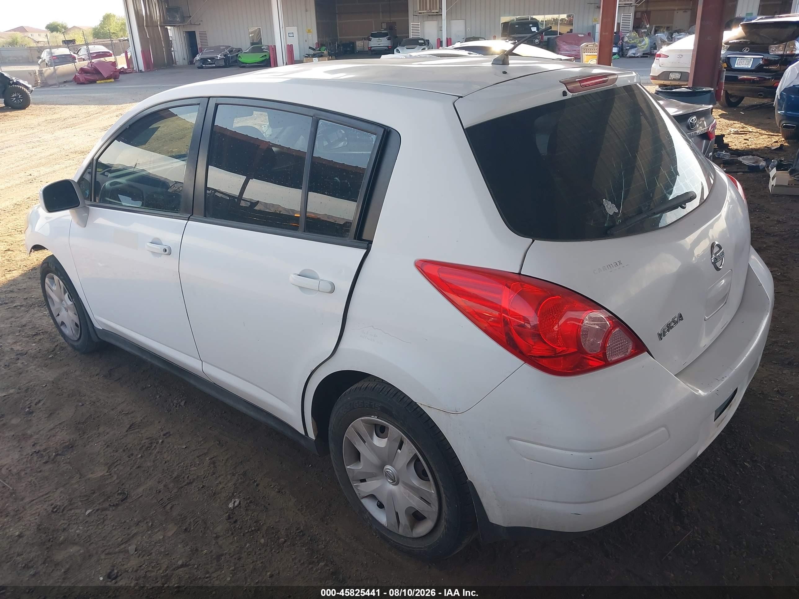 2012 Nissan Versa 1.8 S White vin: 3N1BC1CP6CL363394