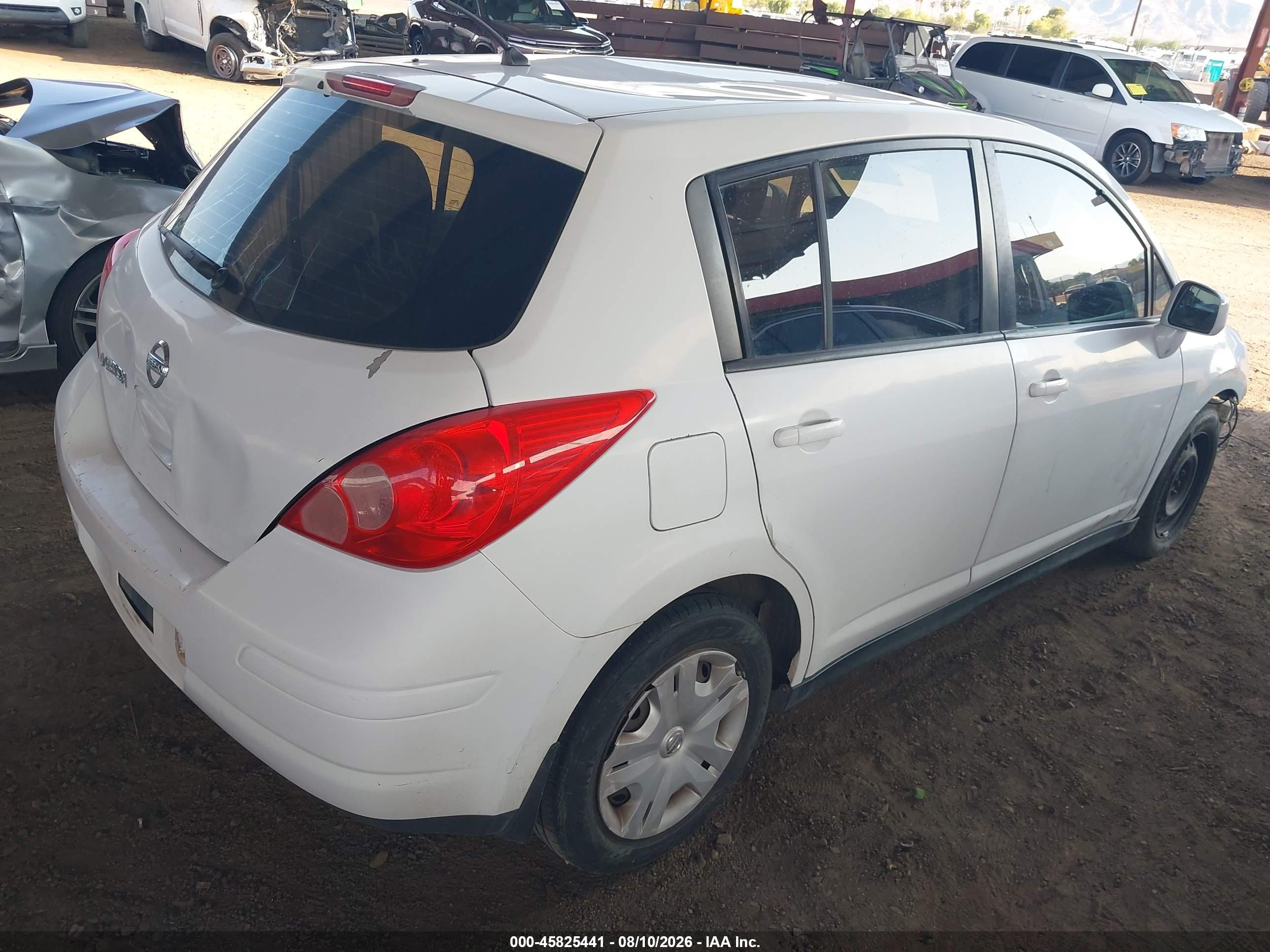 2012 Nissan Versa 1.8 S White vin: 3N1BC1CP6CL363394