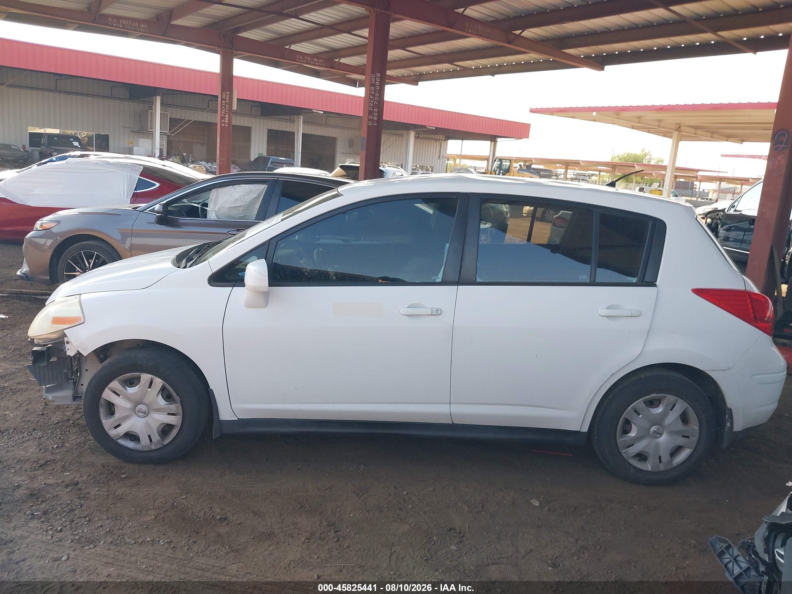 2012 Nissan Versa 1.8 S White vin: 3N1BC1CP6CL363394