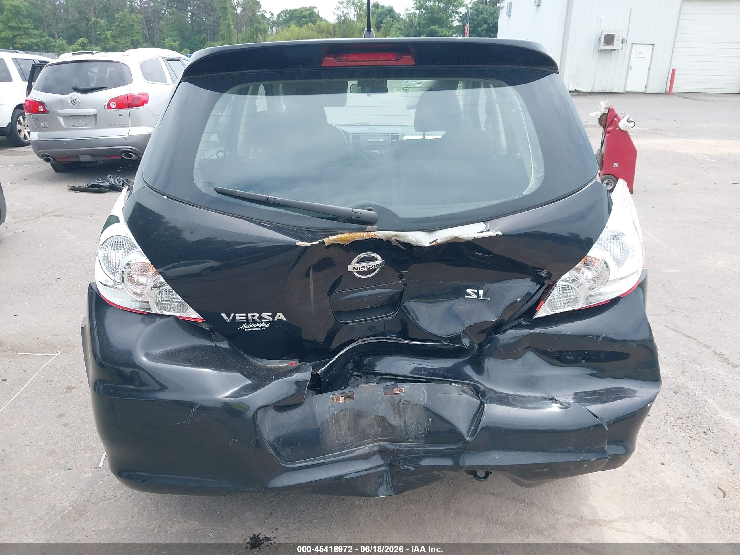 2010 Nissan Versa 1.8sl Black vin: 3N1BC1CP7AL376314