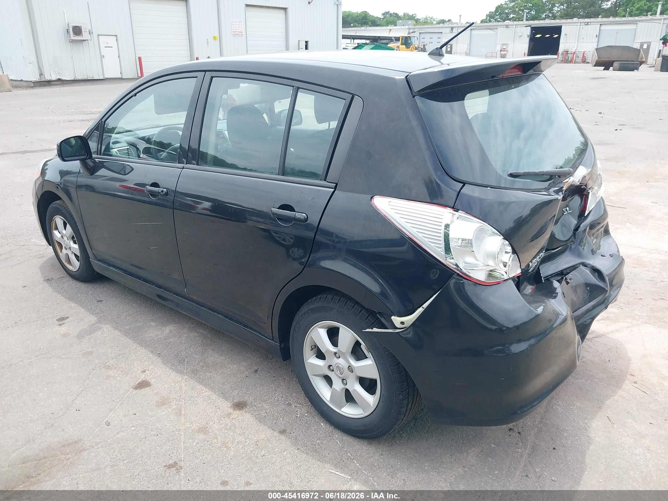2010 Nissan Versa 1.8sl Black vin: 3N1BC1CP7AL376314