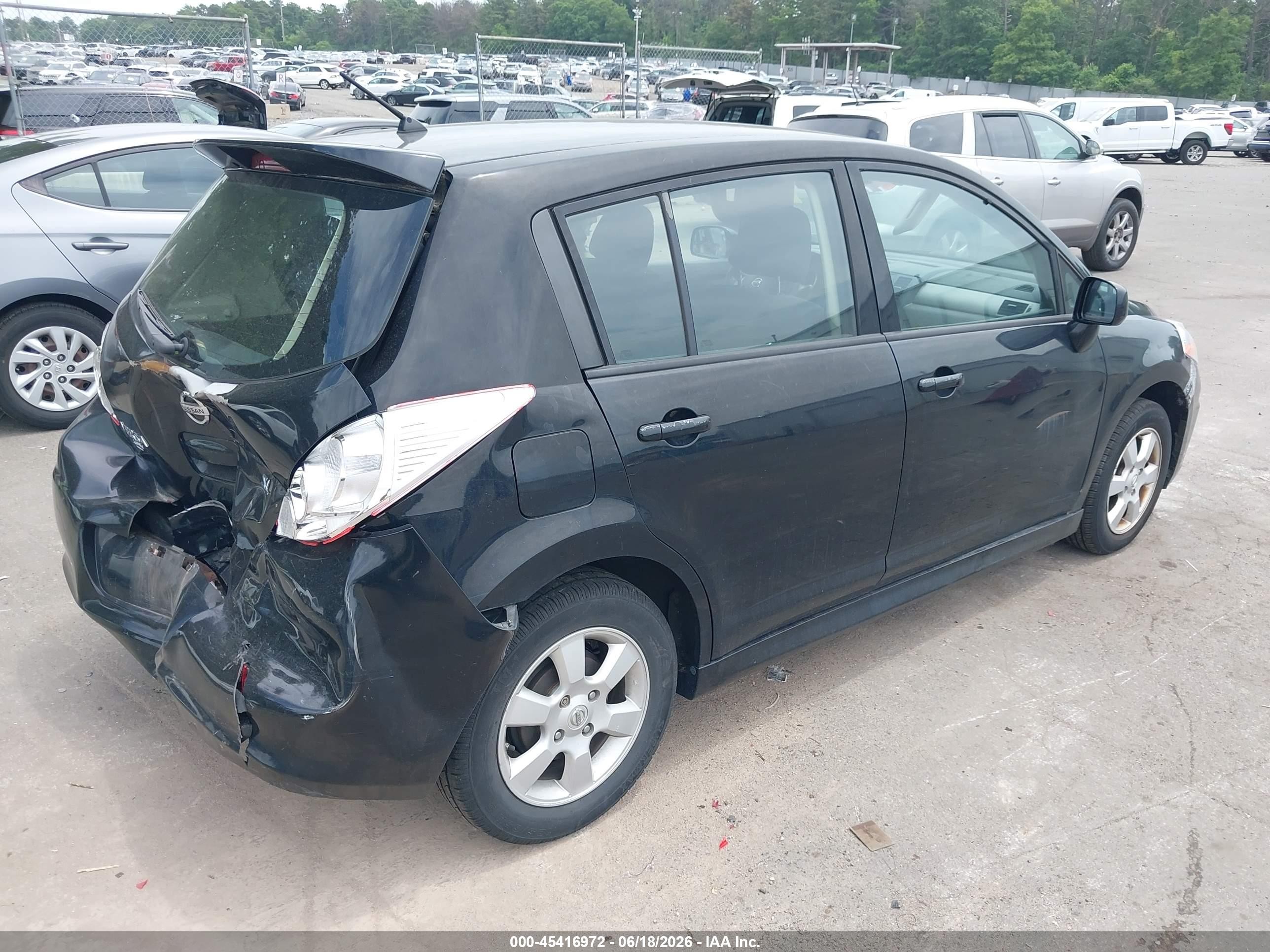 2010 Nissan Versa 1.8sl Black vin: 3N1BC1CP7AL376314