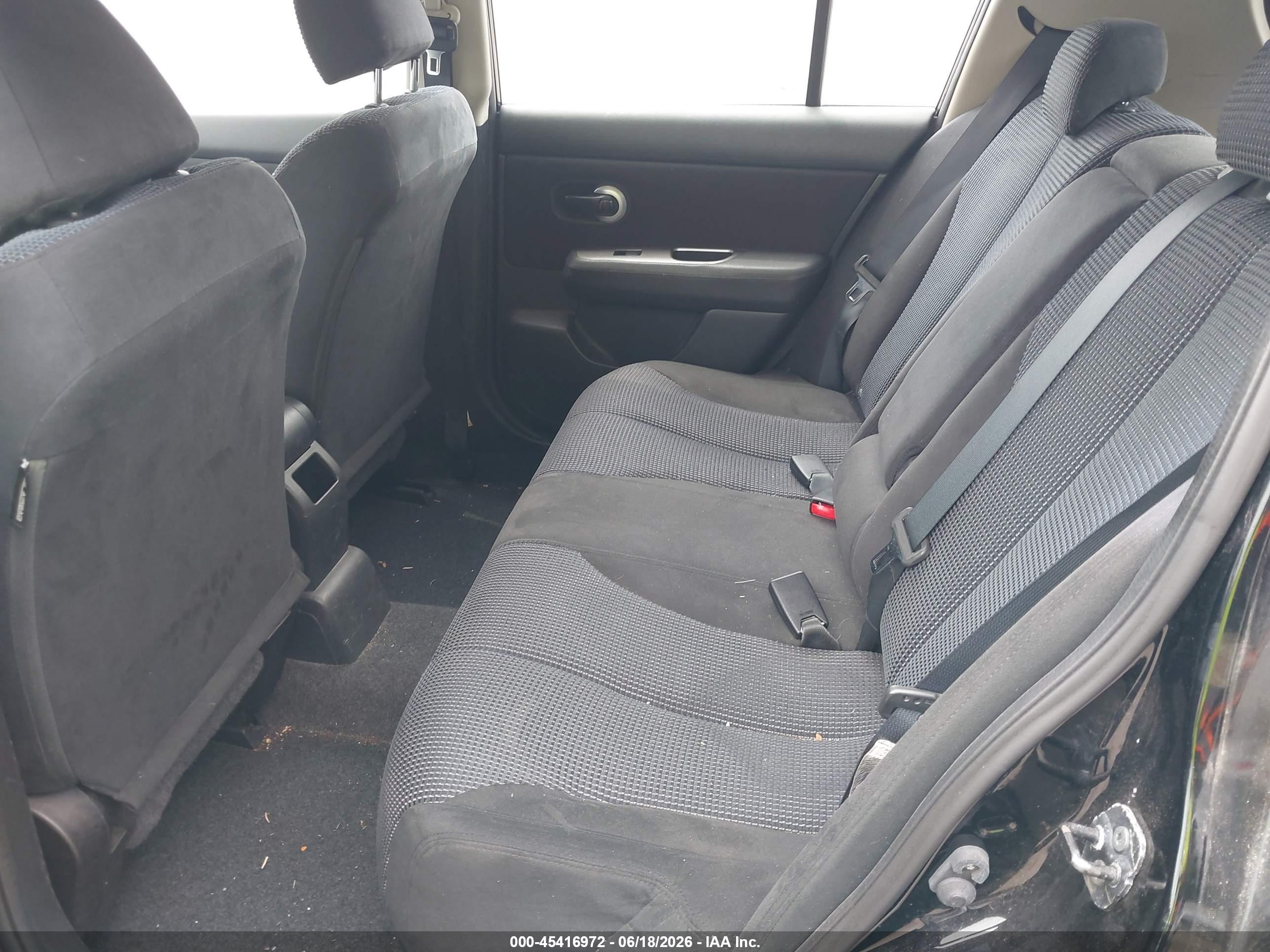 2010 Nissan Versa 1.8sl Black vin: 3N1BC1CP7AL376314