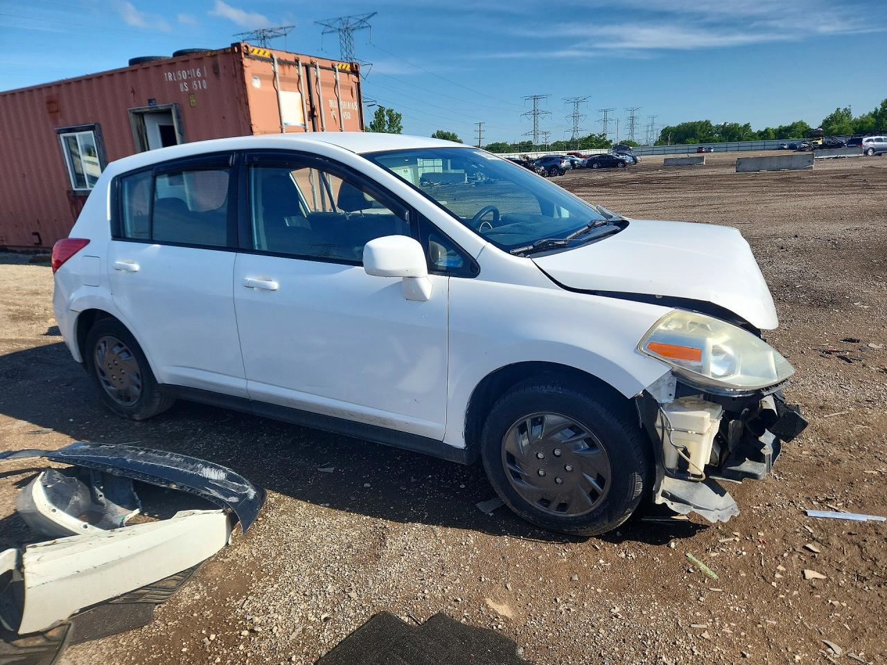2010 Nissan Versa 1.8 S White vin: 3N1BC1CP7AL456759