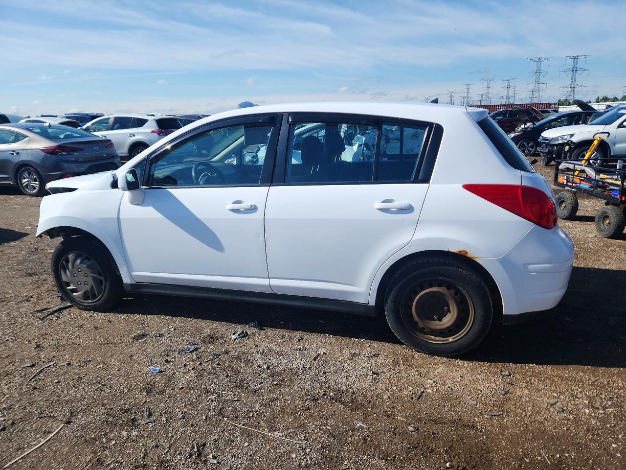 2010 Nissan Versa 1.8 S White vin: 3N1BC1CP7AL456759