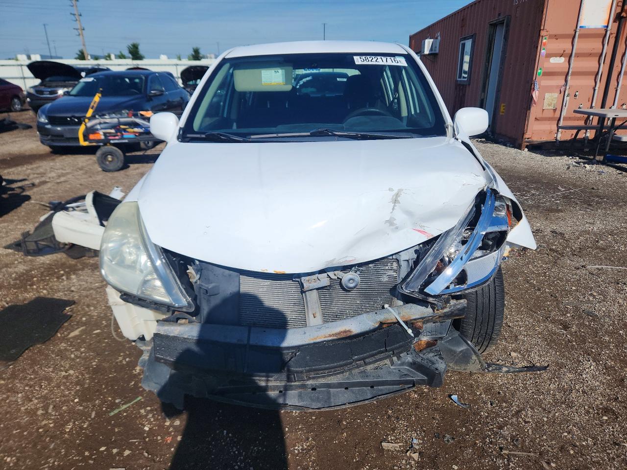 2010 Nissan Versa 1.8 S White vin: 3N1BC1CP7AL456759