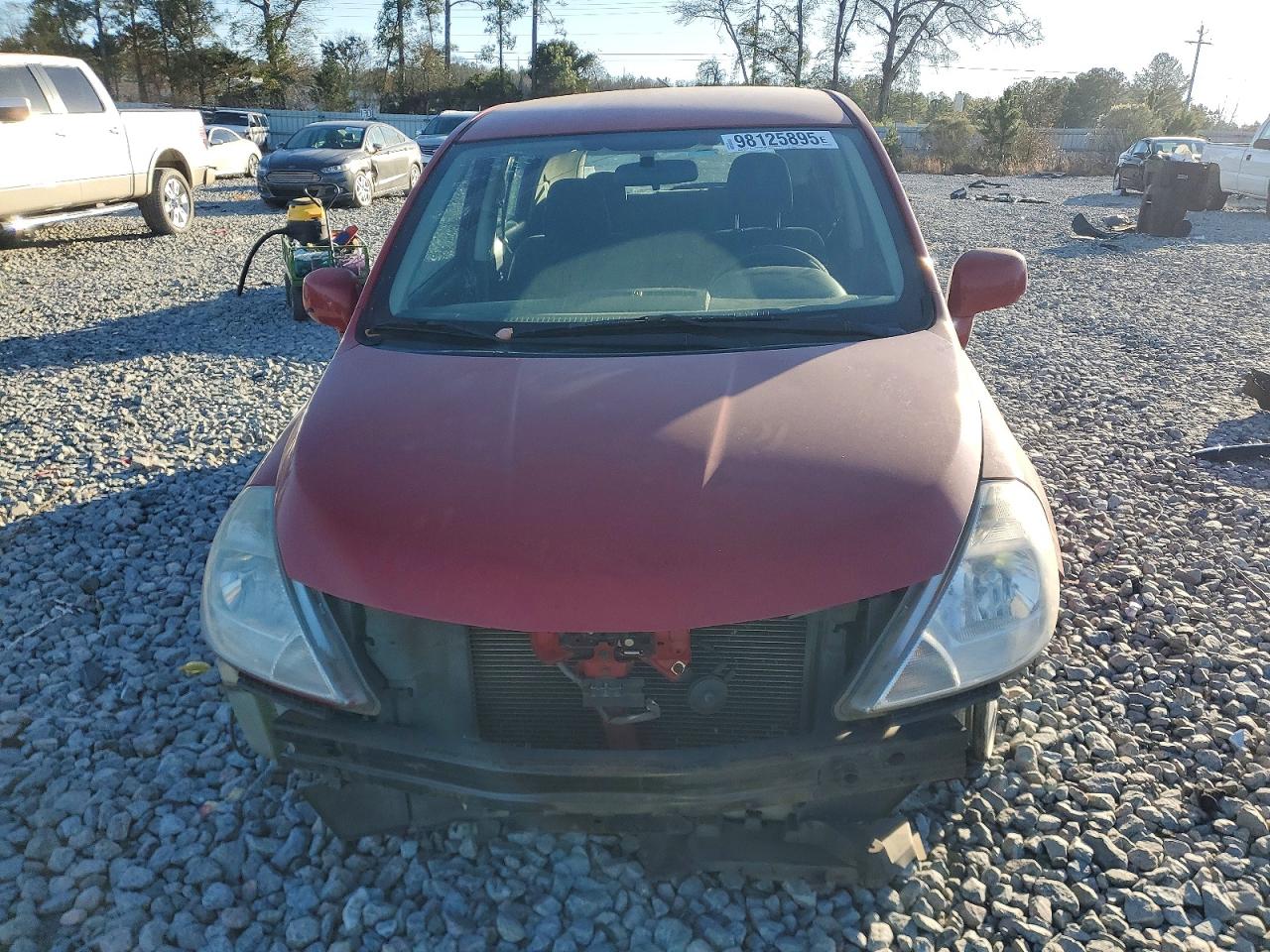 2010 Nissan Versa S Red vin: 3N1BC1CP7AL463369