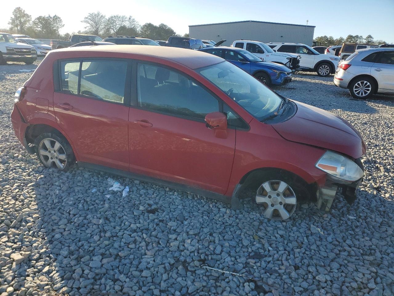 2010 Nissan Versa S Red vin: 3N1BC1CP7AL463369
