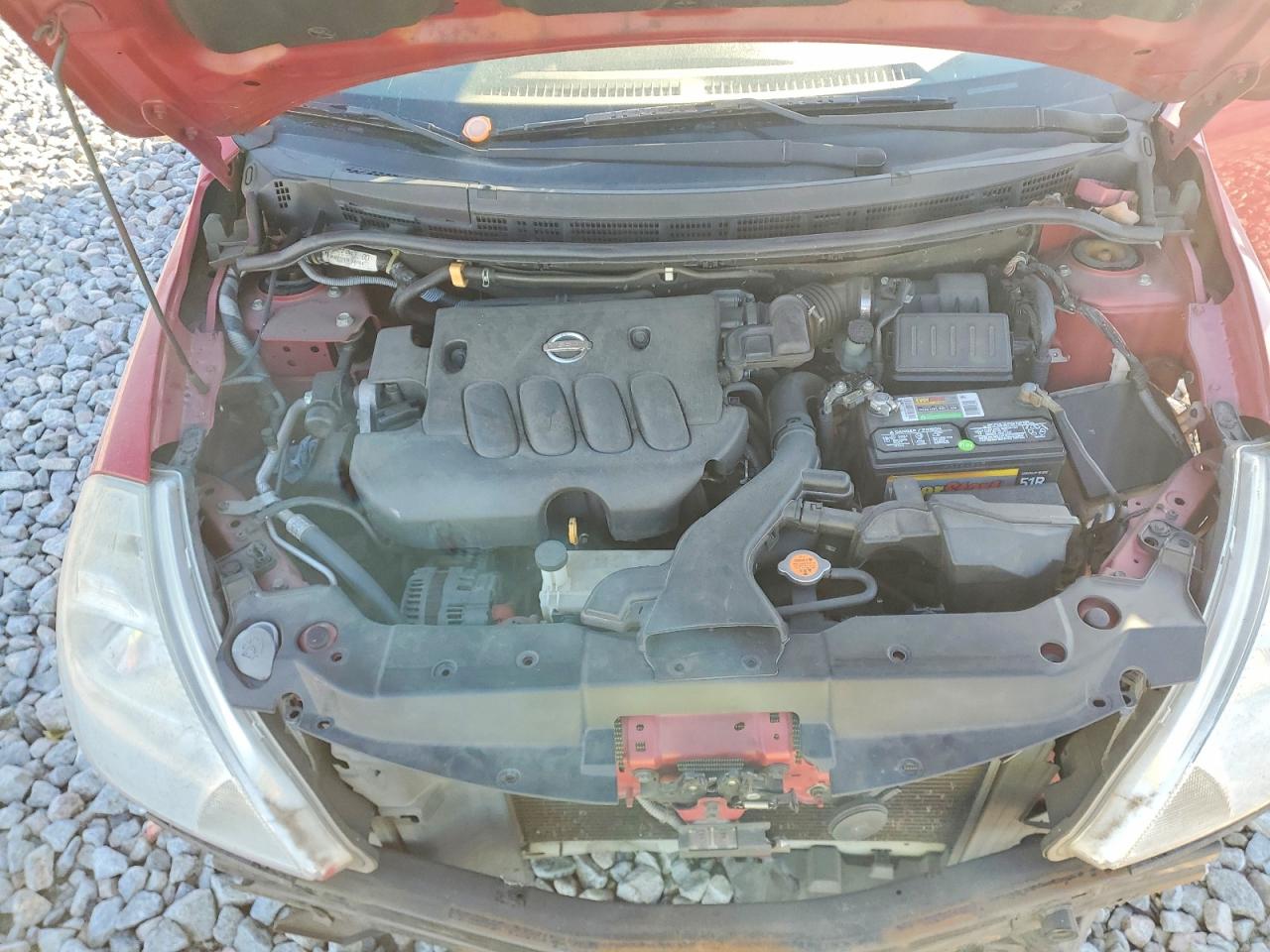 2010 Nissan Versa S Red vin: 3N1BC1CP7AL463369
