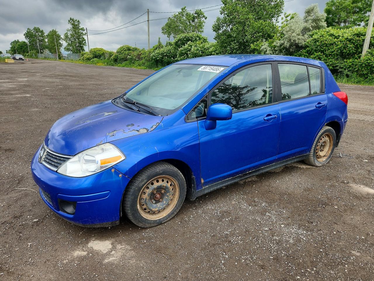 2011 Nissan Versa 1.8 S Blue vin: 3N1BC1CP7BL465723