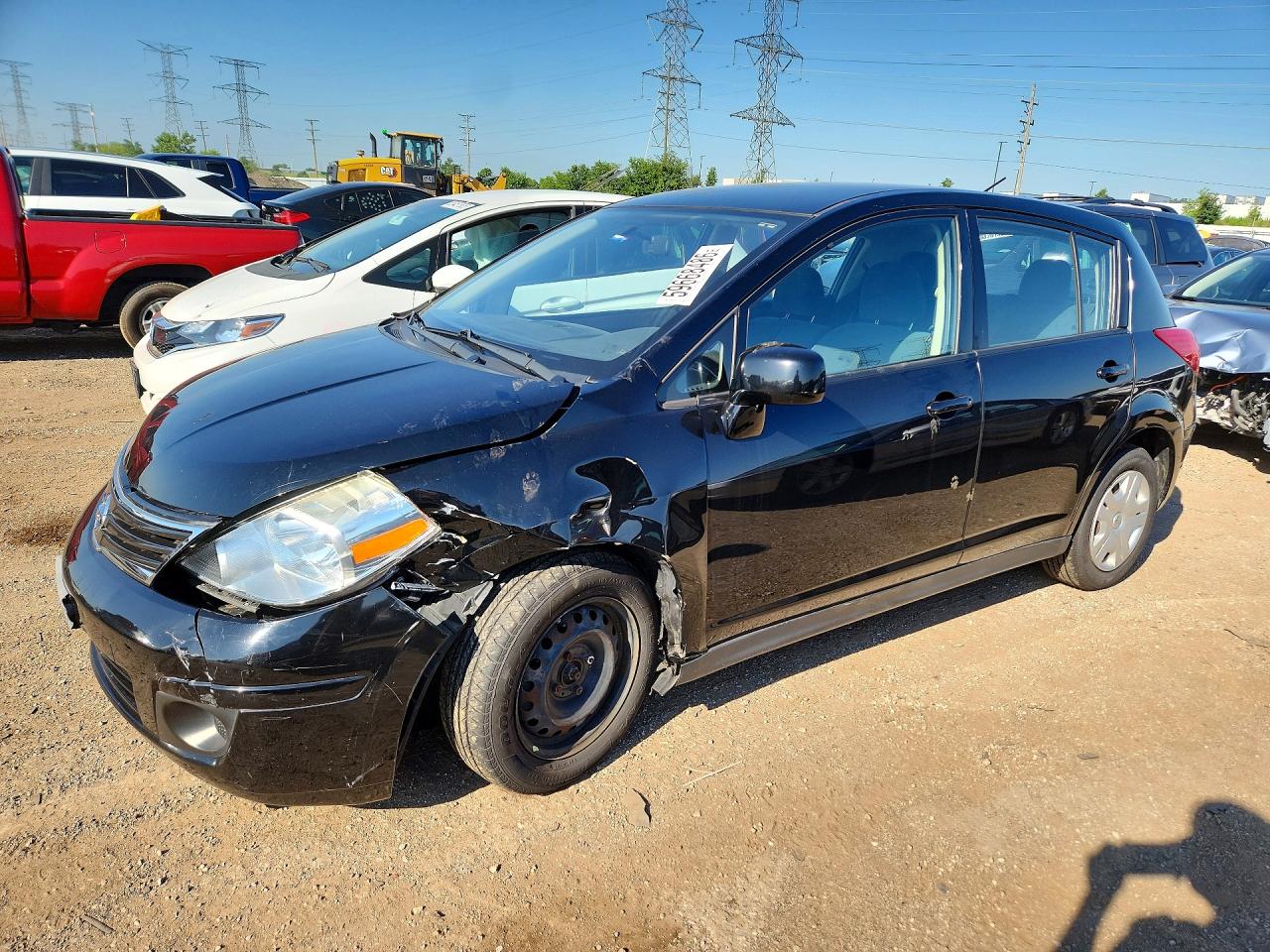 2011 Nissan Versa Black vin: 3N1BC1CP7BL503693