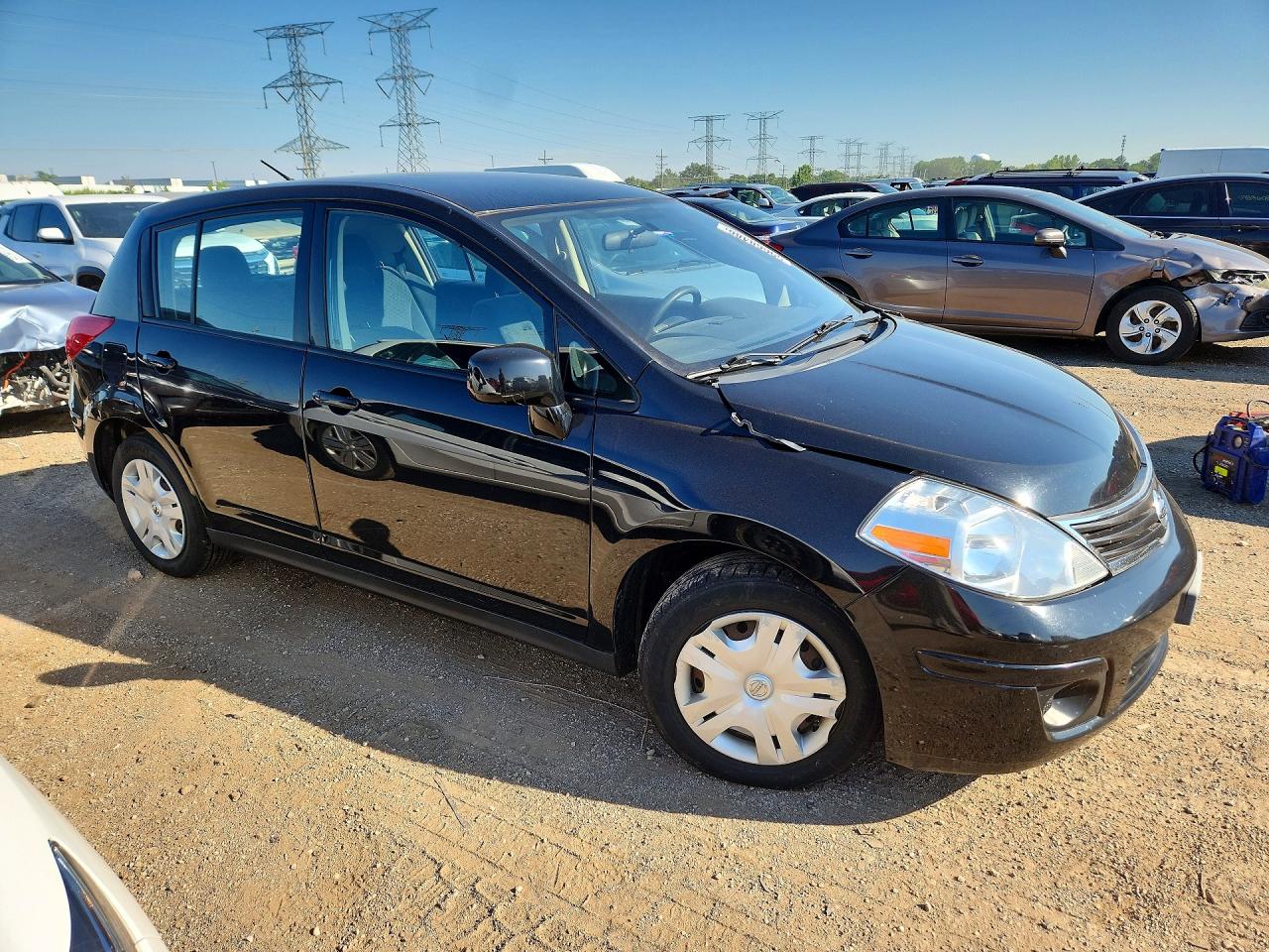 2011 Nissan Versa Black vin: 3N1BC1CP7BL503693