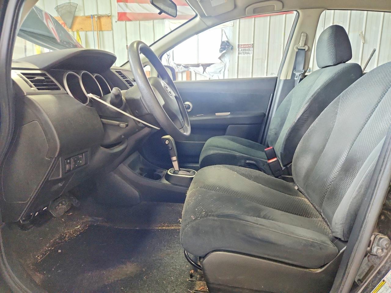 2011 Nissan Versa 1.8 S Black vin: 3N1BC1CP7BL517450