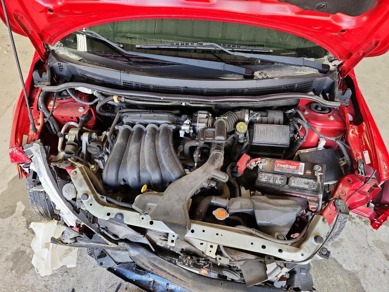 2012 Nissan Versa S Red vin: 3N1BC1CP7CK216572