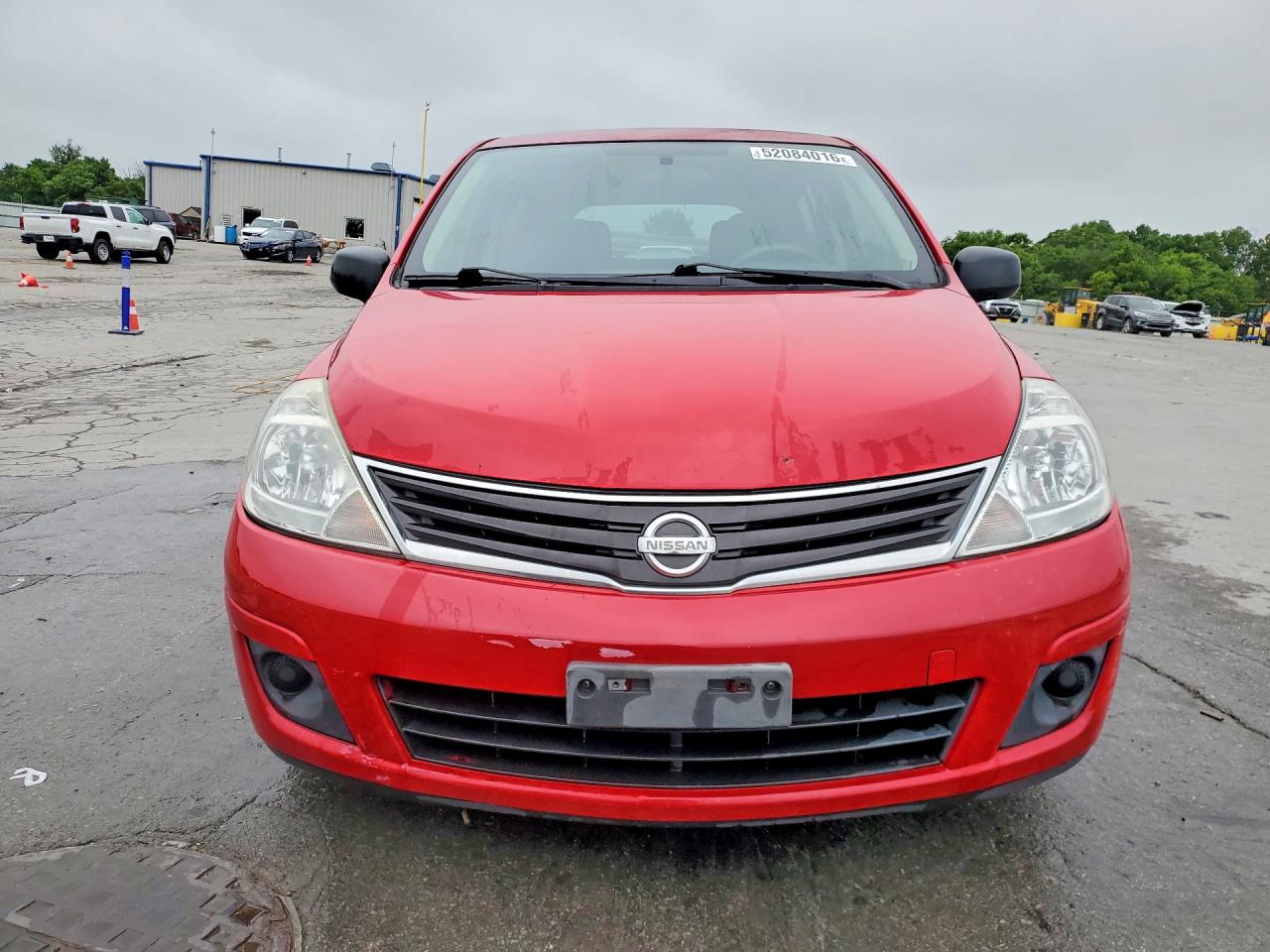 2012 Nissan Versa 1.8 S Red vin: 3N1BC1CP7CK248079