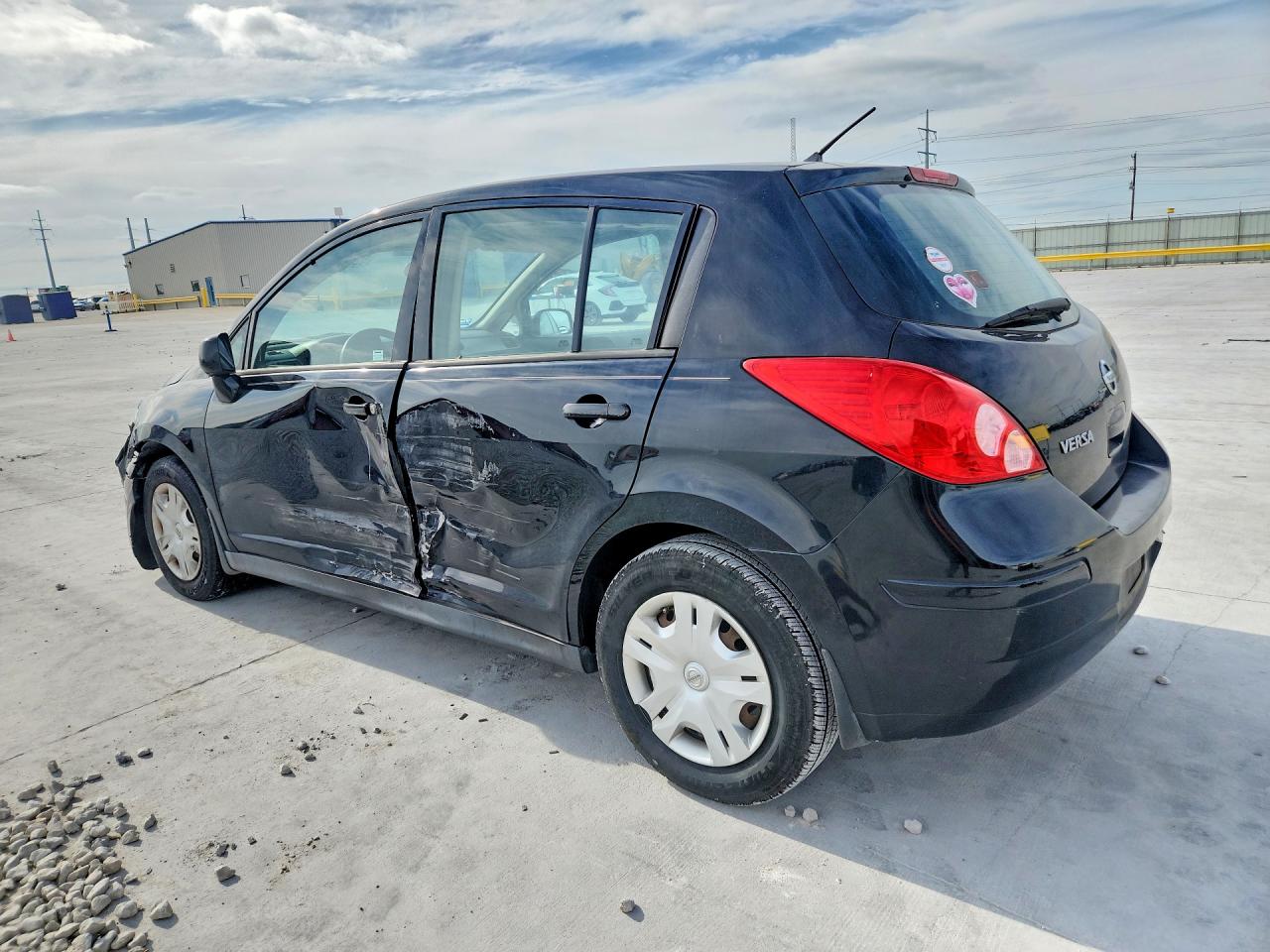 2012 Nissan Versa 1.8 S Black vin: 3N1BC1CP7CK264850