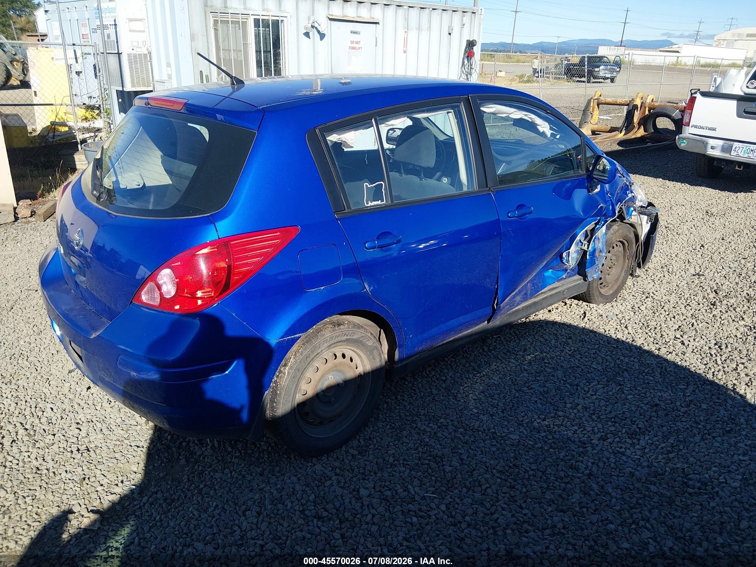 2012 Nissan Versa 1.8 S Blue vin: 3N1BC1CP7CK271362