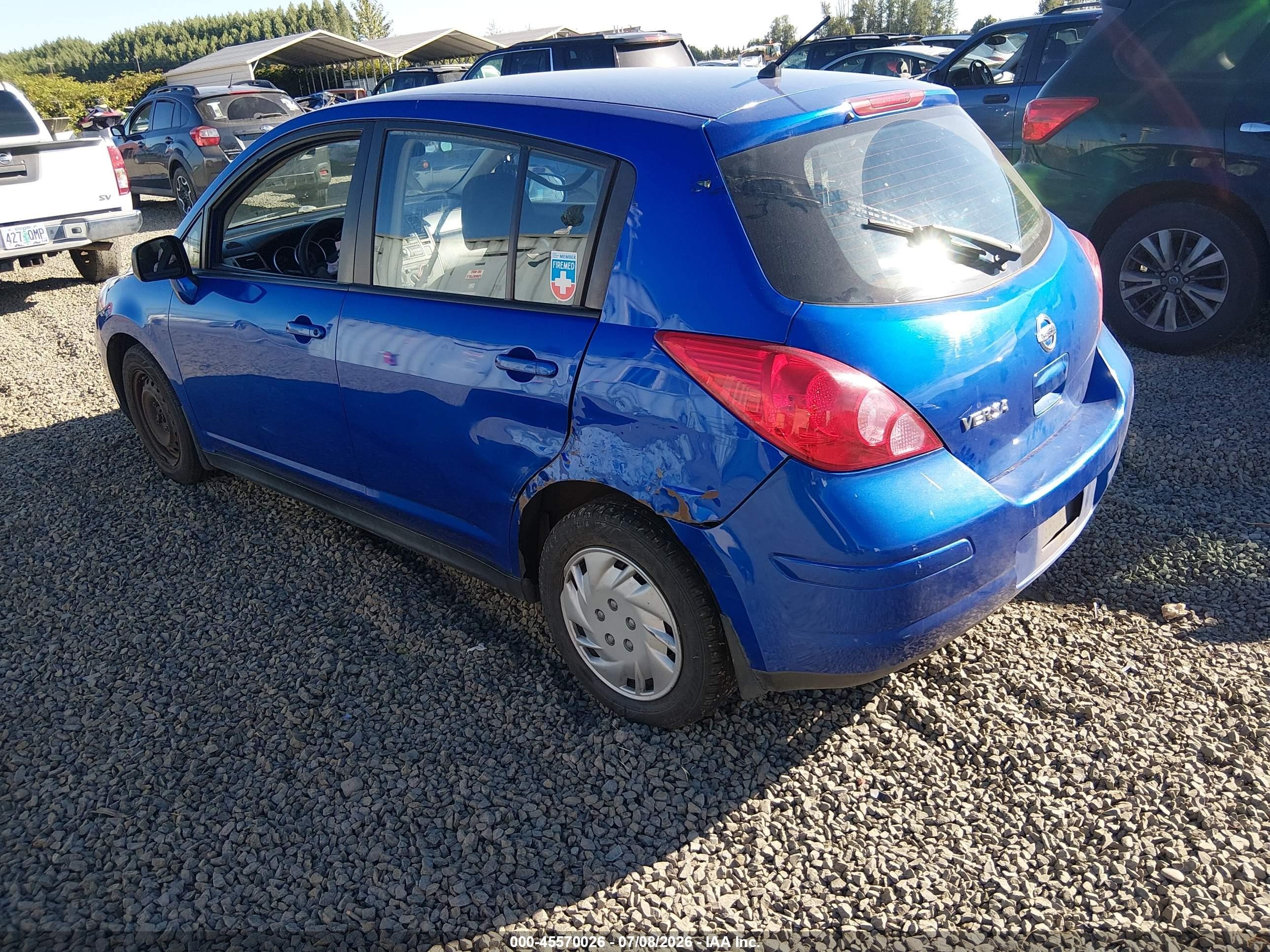 2012 Nissan Versa 1.8 S Blue vin: 3N1BC1CP7CK271362