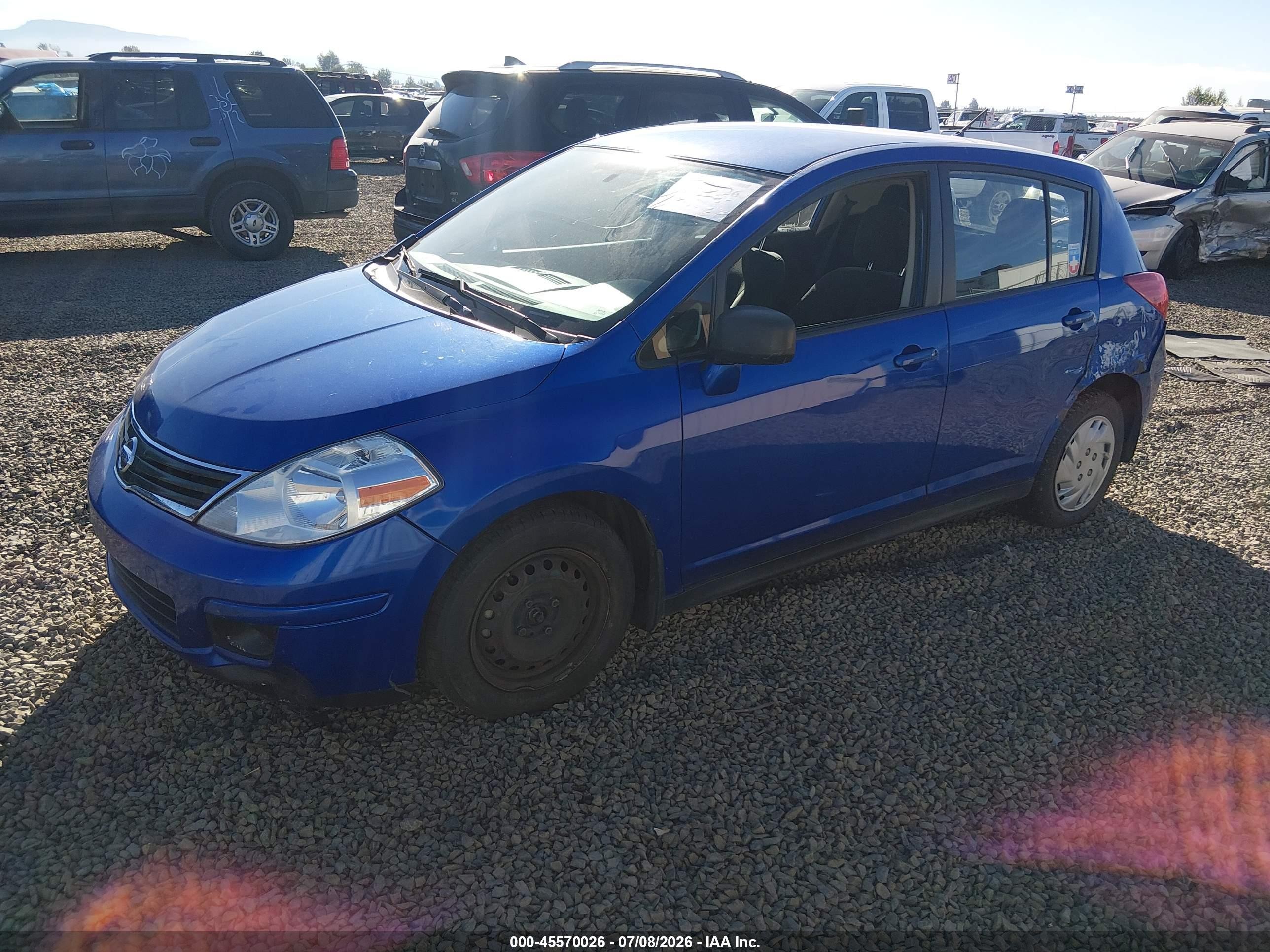2012 Nissan Versa 1.8 S Blue vin: 3N1BC1CP7CK271362