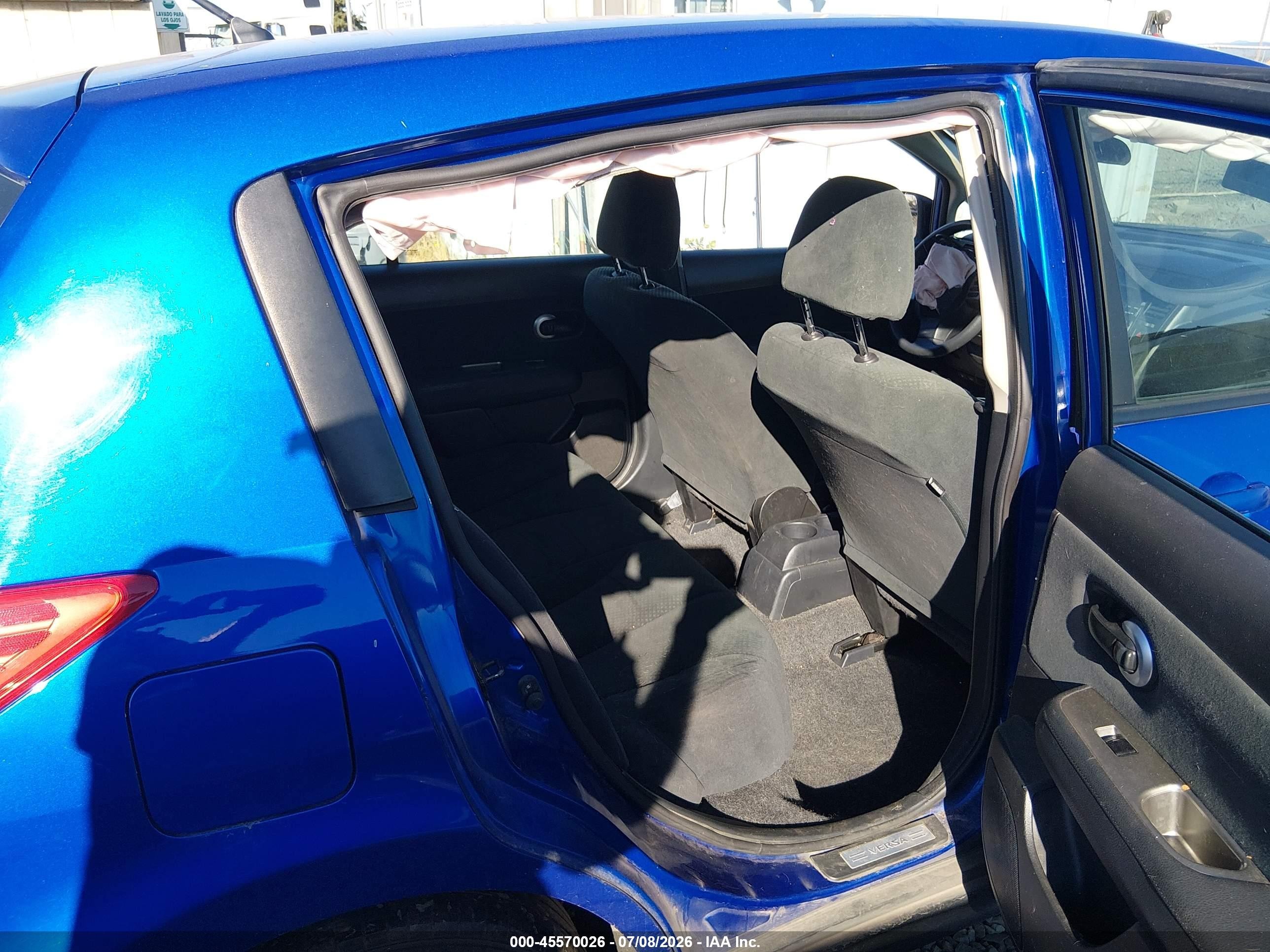 2012 Nissan Versa 1.8 S Blue vin: 3N1BC1CP7CK271362