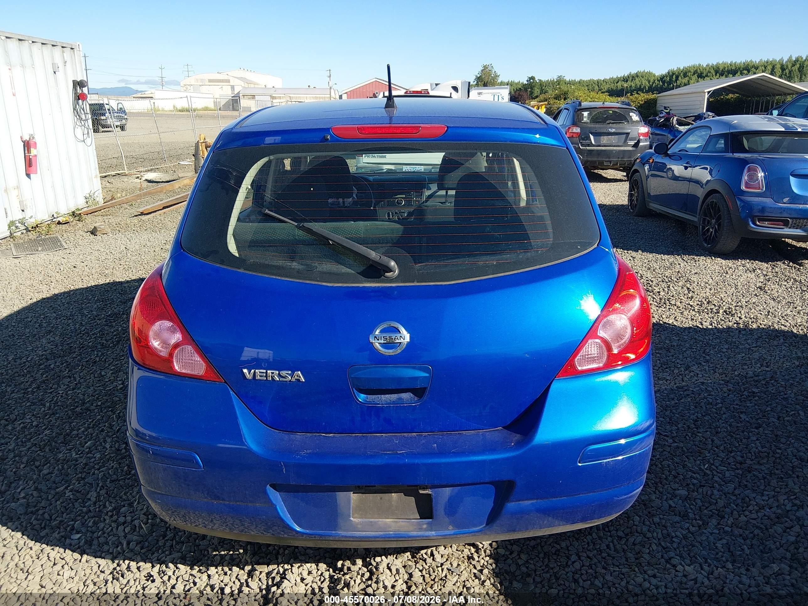 2012 Nissan Versa 1.8 S Blue vin: 3N1BC1CP7CK271362