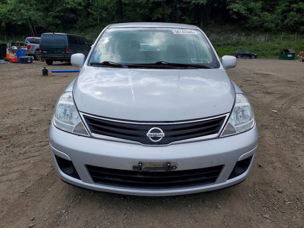 2012 Nissan Versa 1.8 S Silver vin: 3N1BC1CP7CK272348