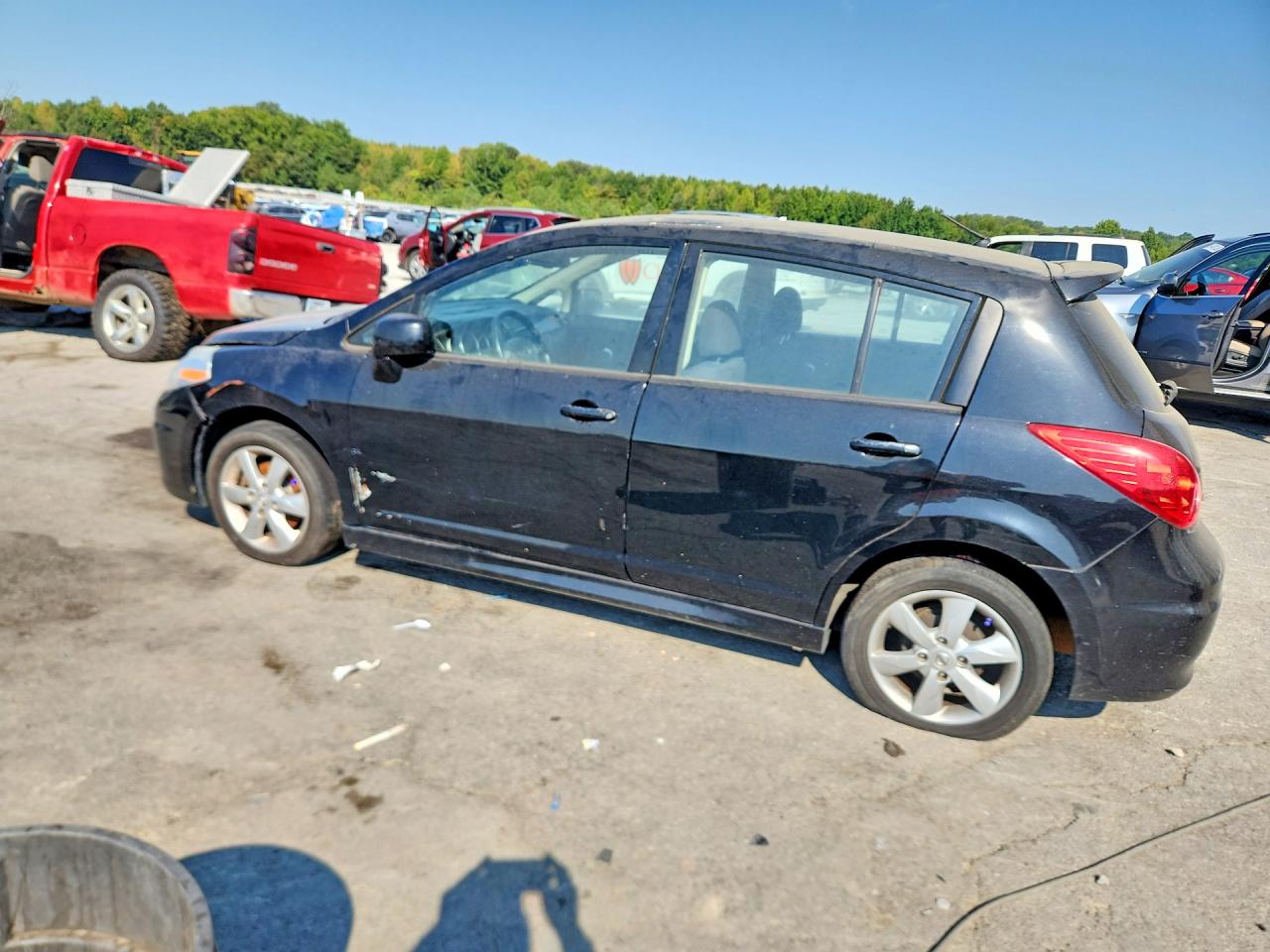 2012 Nissan Versa 1.8 S Black vin: 3N1BC1CP7CK272592