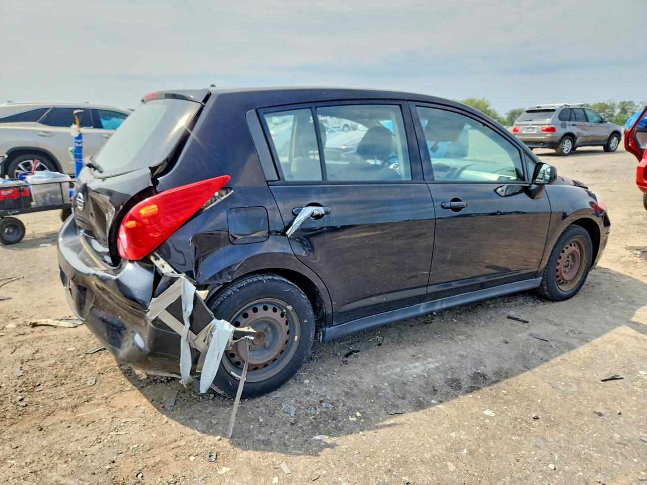 2012 Nissan Versa 1.8 S Black vin: 3N1BC1CP7CK288971