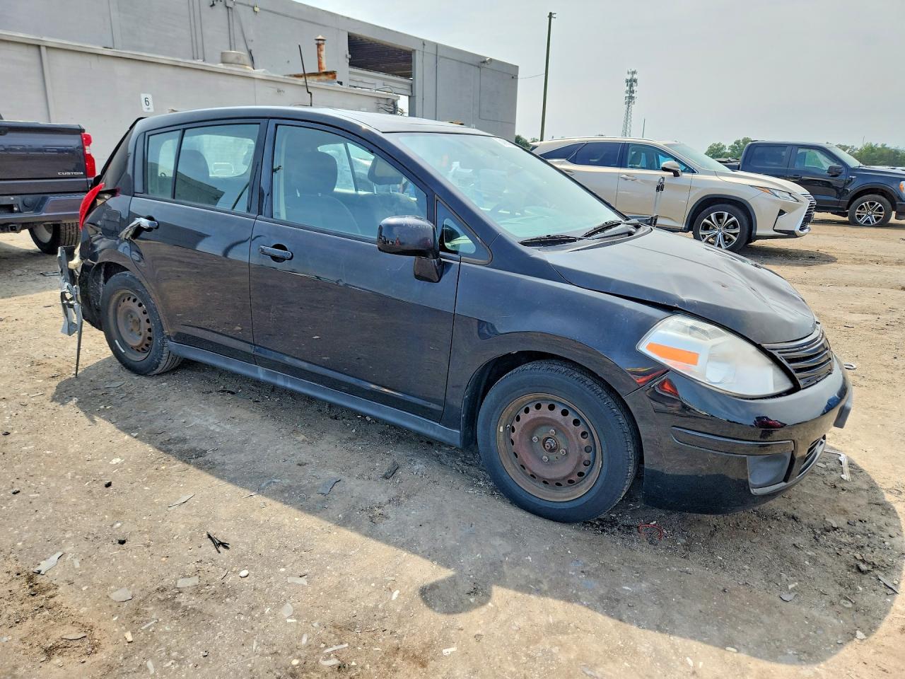 2012 Nissan Versa 1.8 S Black vin: 3N1BC1CP7CK288971