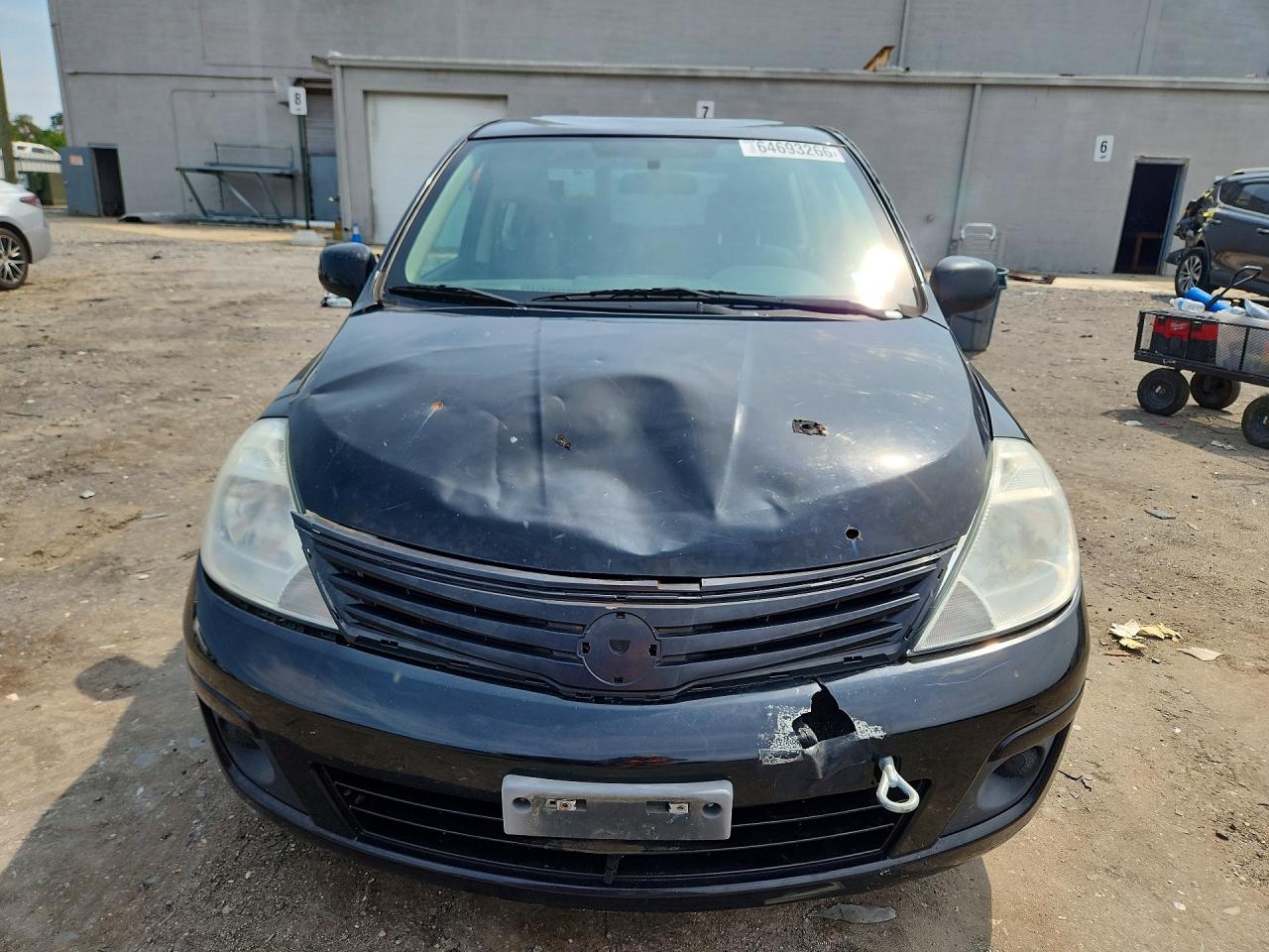 2012 Nissan Versa 1.8 S Black vin: 3N1BC1CP7CK288971