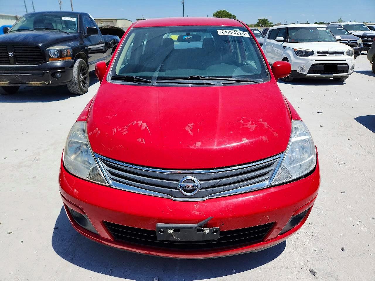 2012 Nissan Versa 1.8 S Красный vin: 3N1BC1CP7CL372329