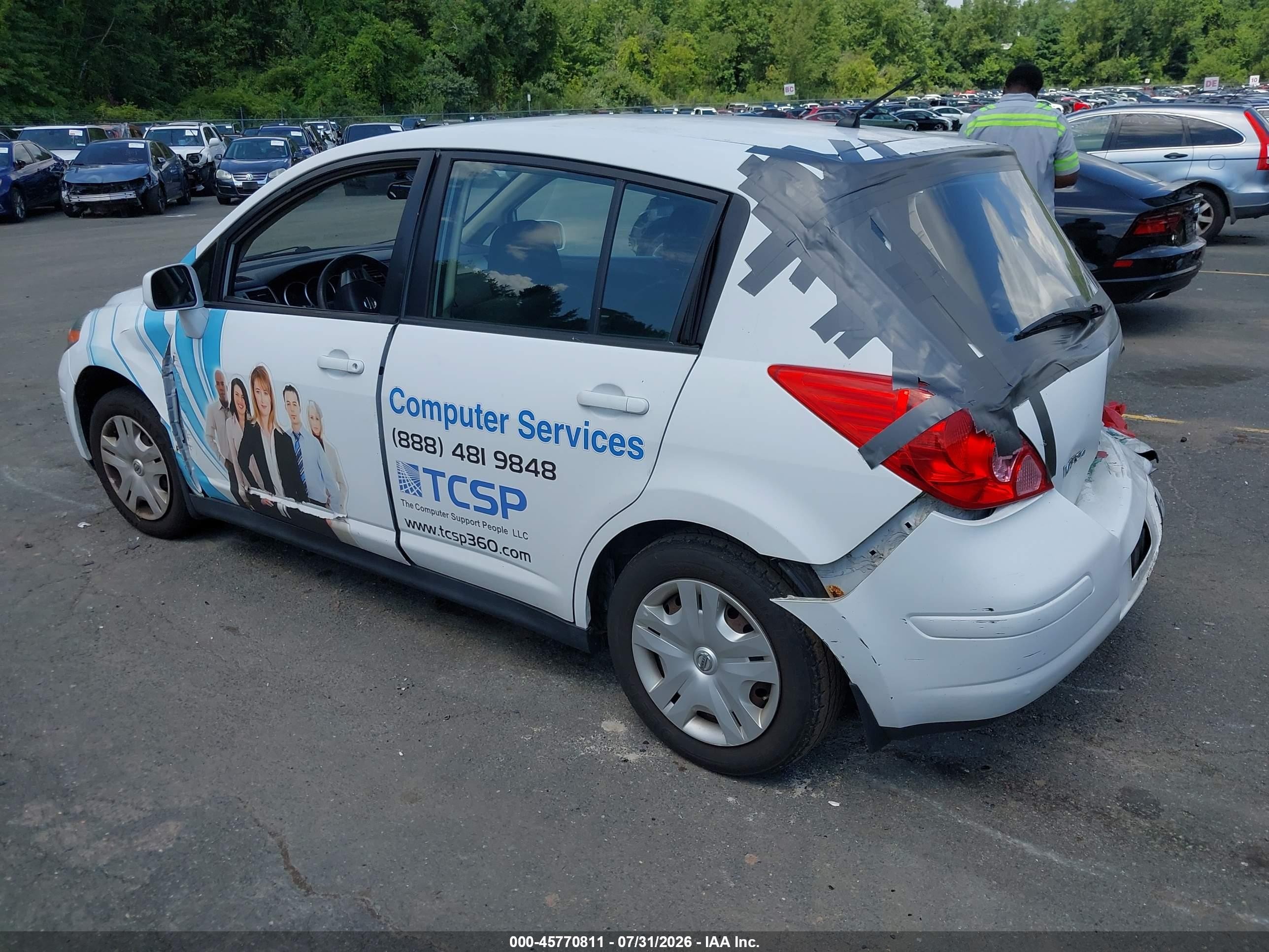 2012 Nissan Versa 1.8 S White vin: 3N1BC1CP7CL373805