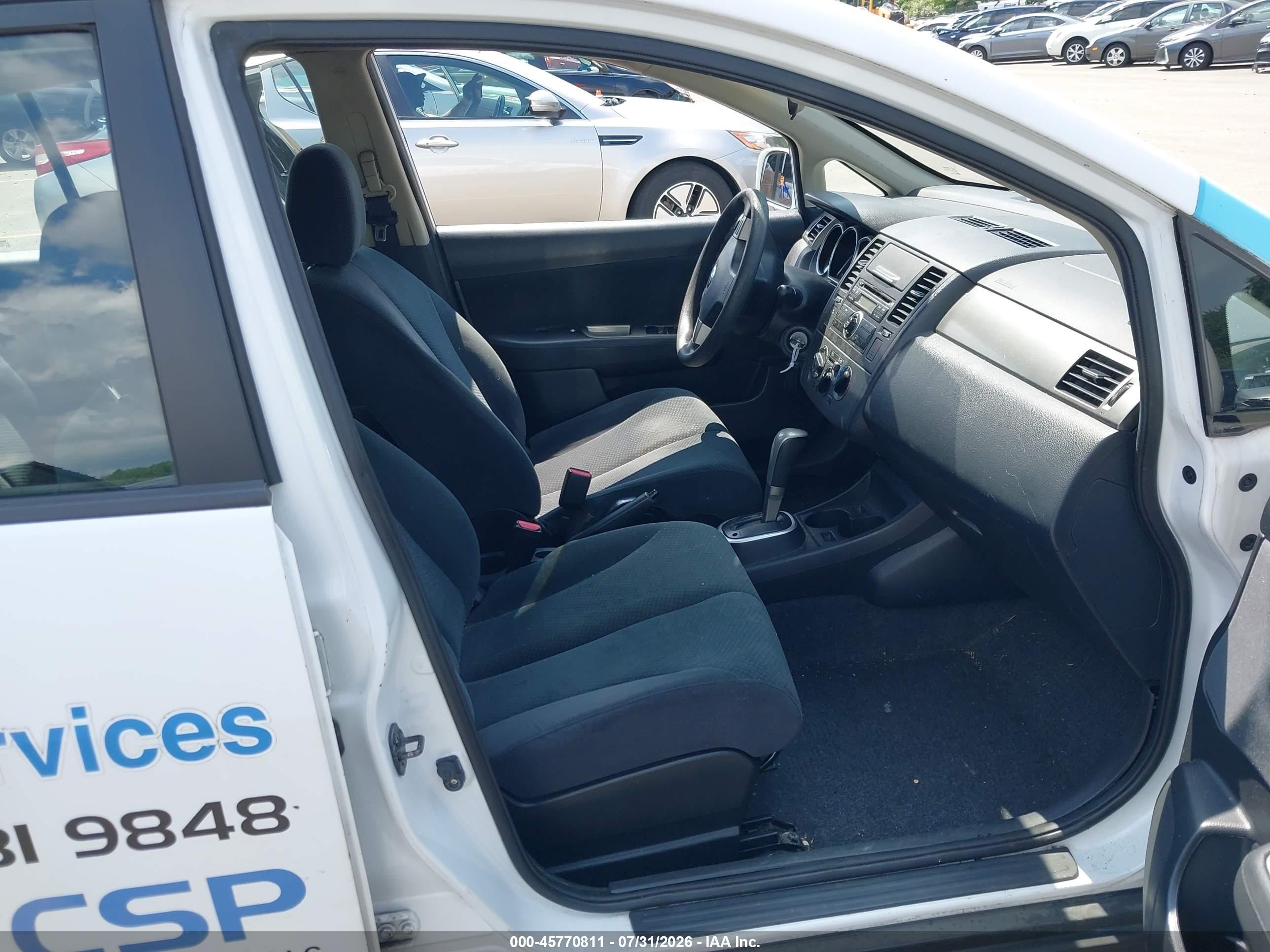 2012 Nissan Versa 1.8 S White vin: 3N1BC1CP7CL373805