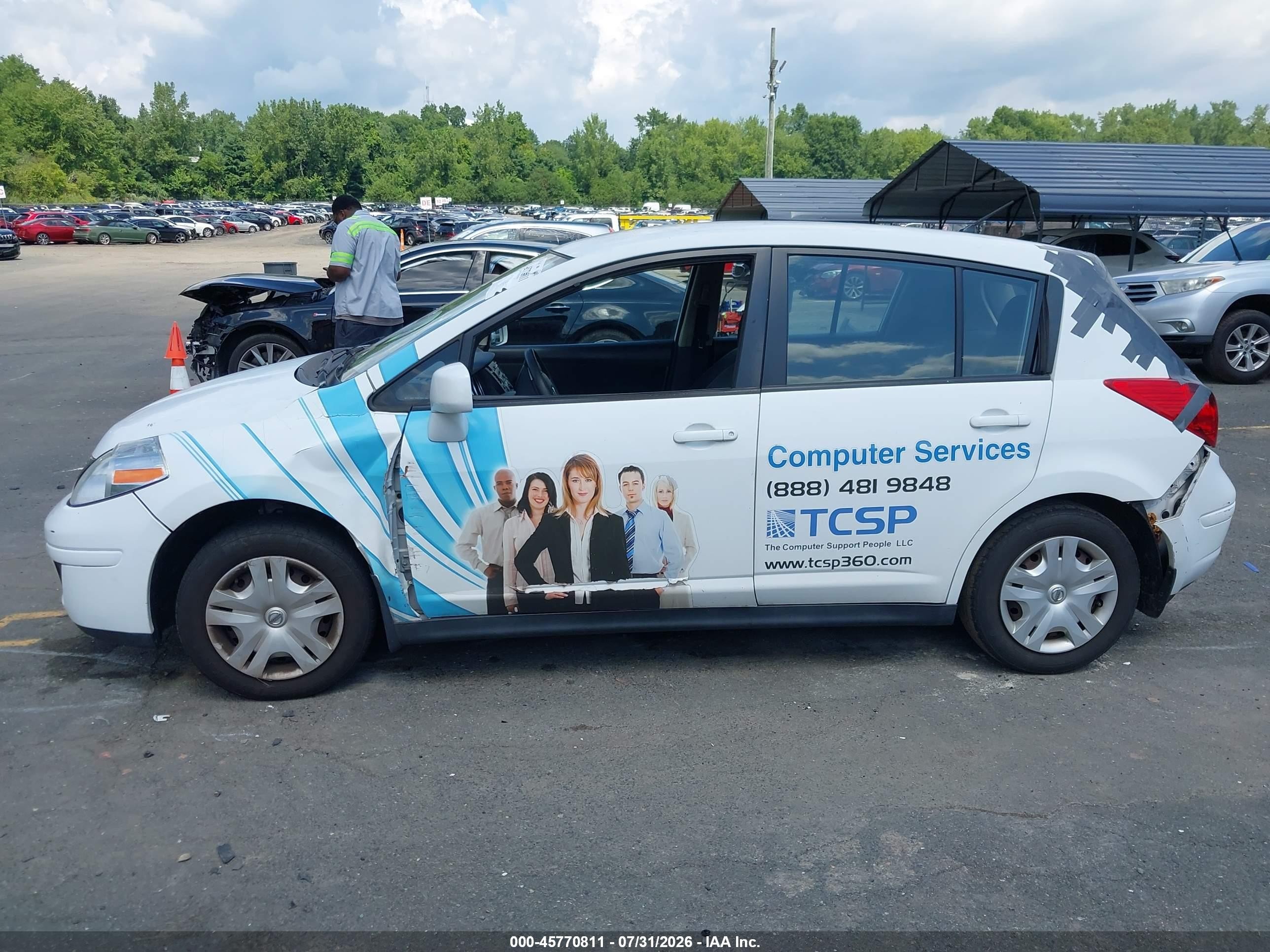 2012 Nissan Versa 1.8 S White vin: 3N1BC1CP7CL373805