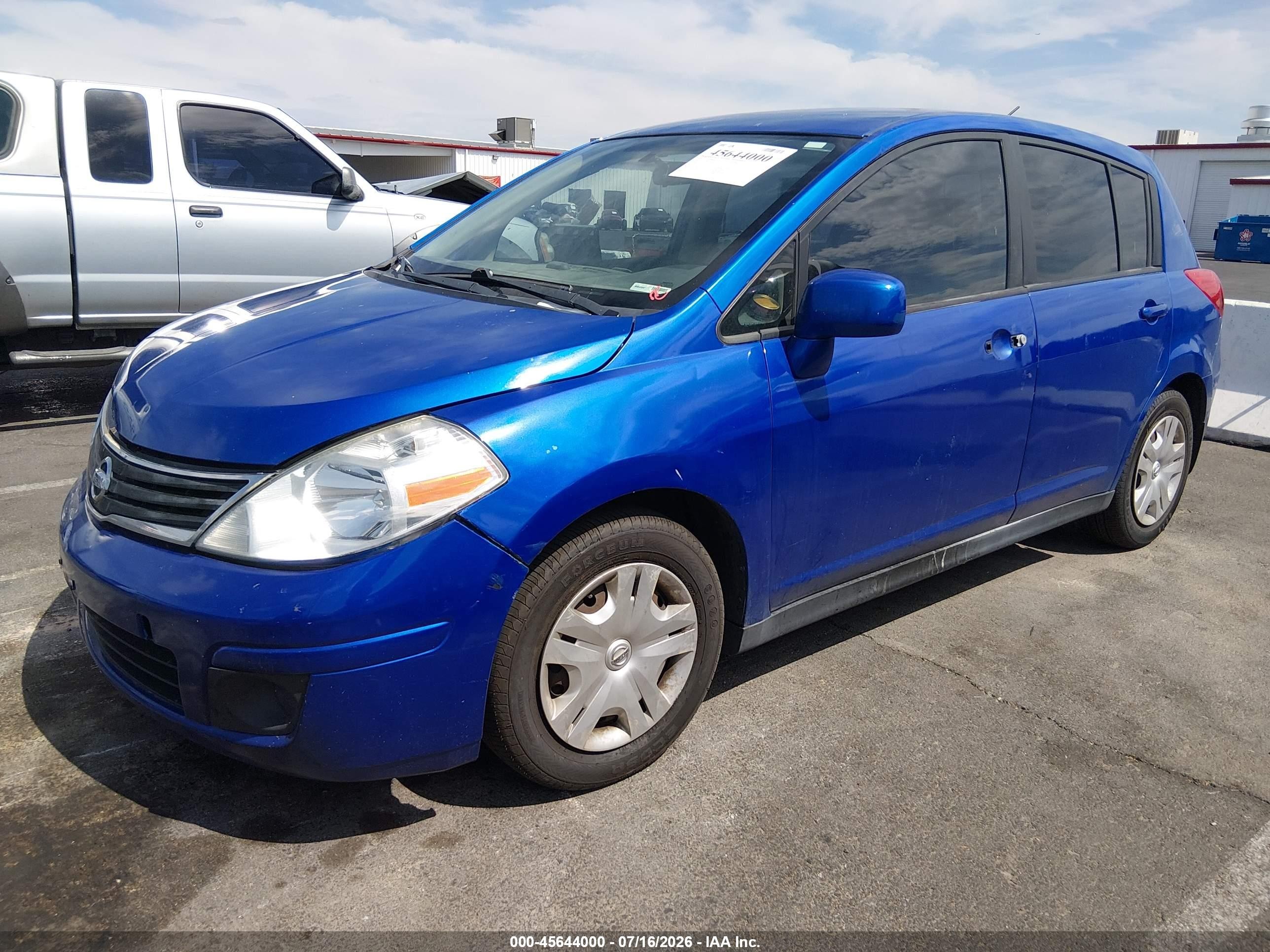 2010 Nissan Versa 1.8s Blue vin: 3N1BC1CP8AL419297