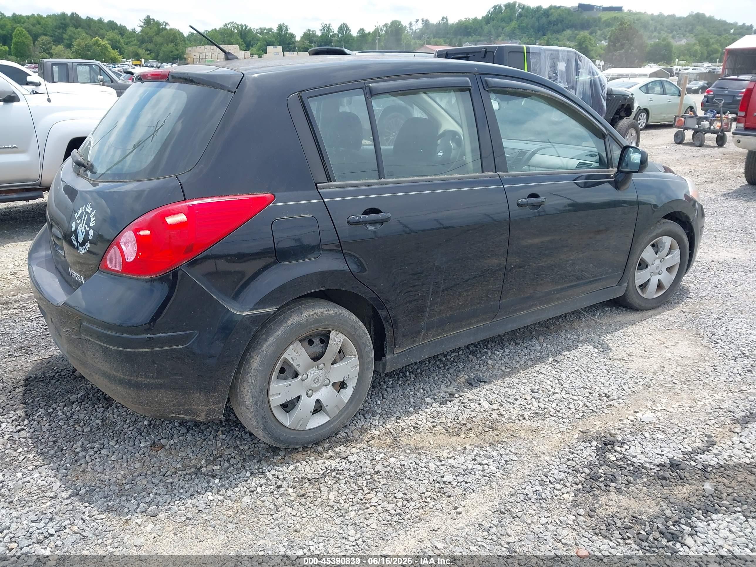 2011 Nissan Versa 1.8s Black vin: 3N1BC1CP8BL515867