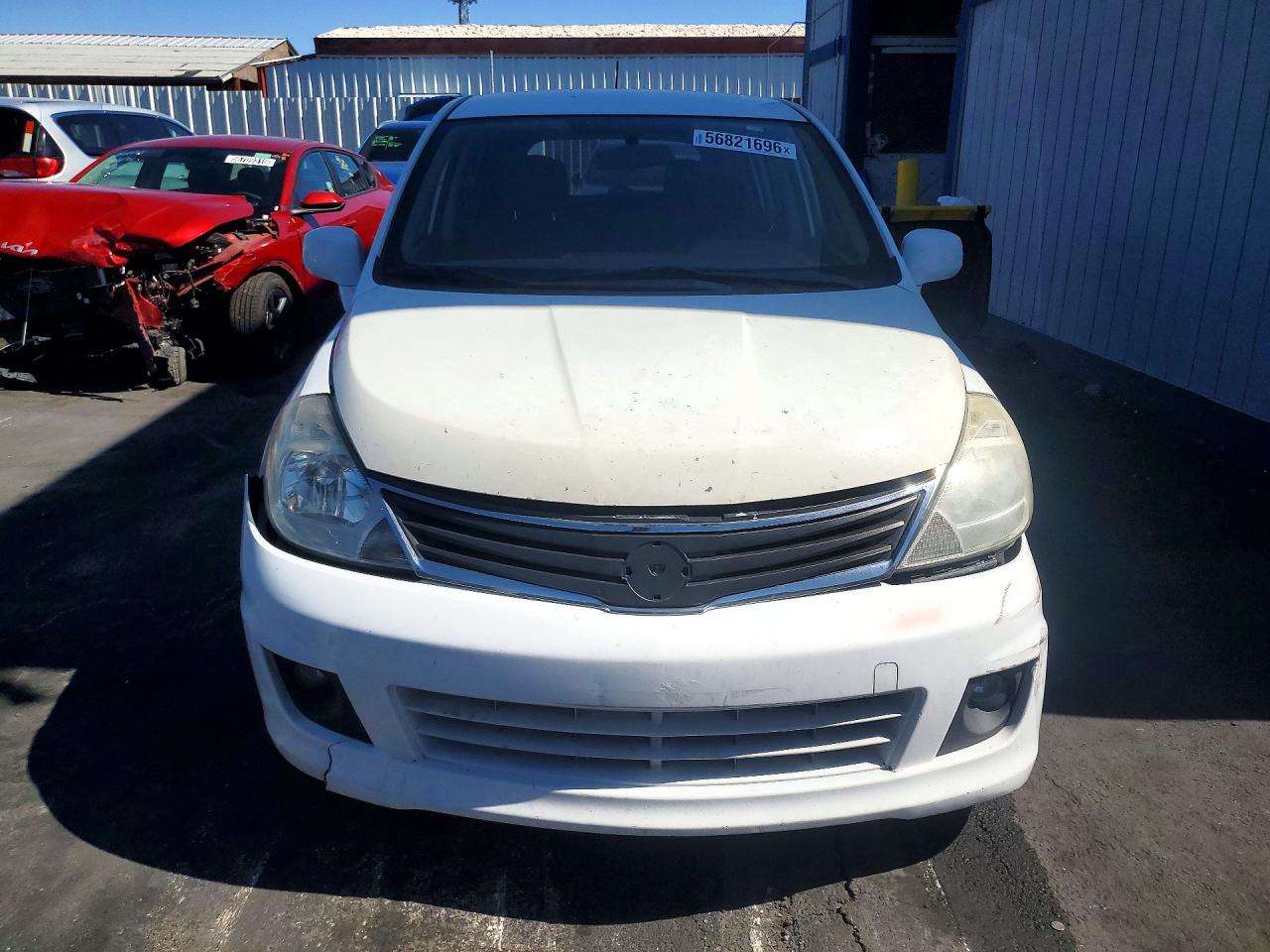 2012 Nissan Versa 1.8 S White vin: 3N1BC1CP8CK213051