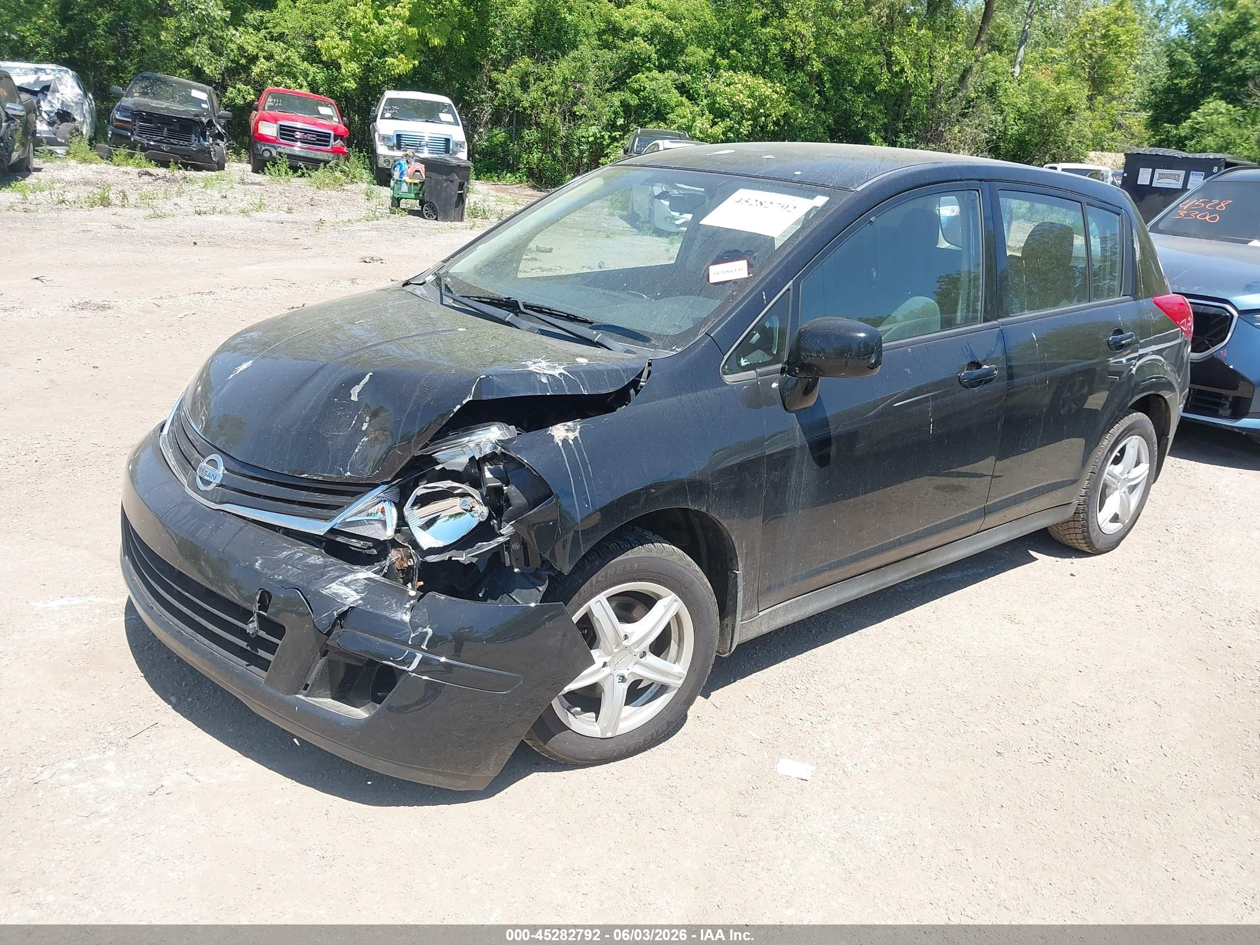2012 Nissan Versa 1.8 S Черный vin: 3N1BC1CP8CK218265