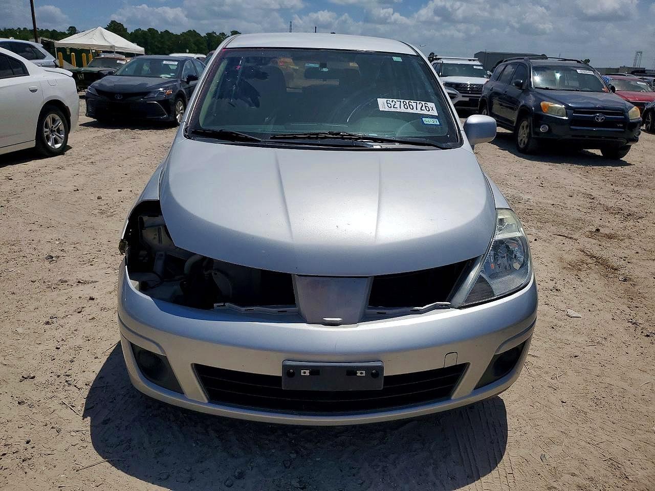 2012 Nissan Versa 1.8 S Silver vin: 3N1BC1CP8CK249354