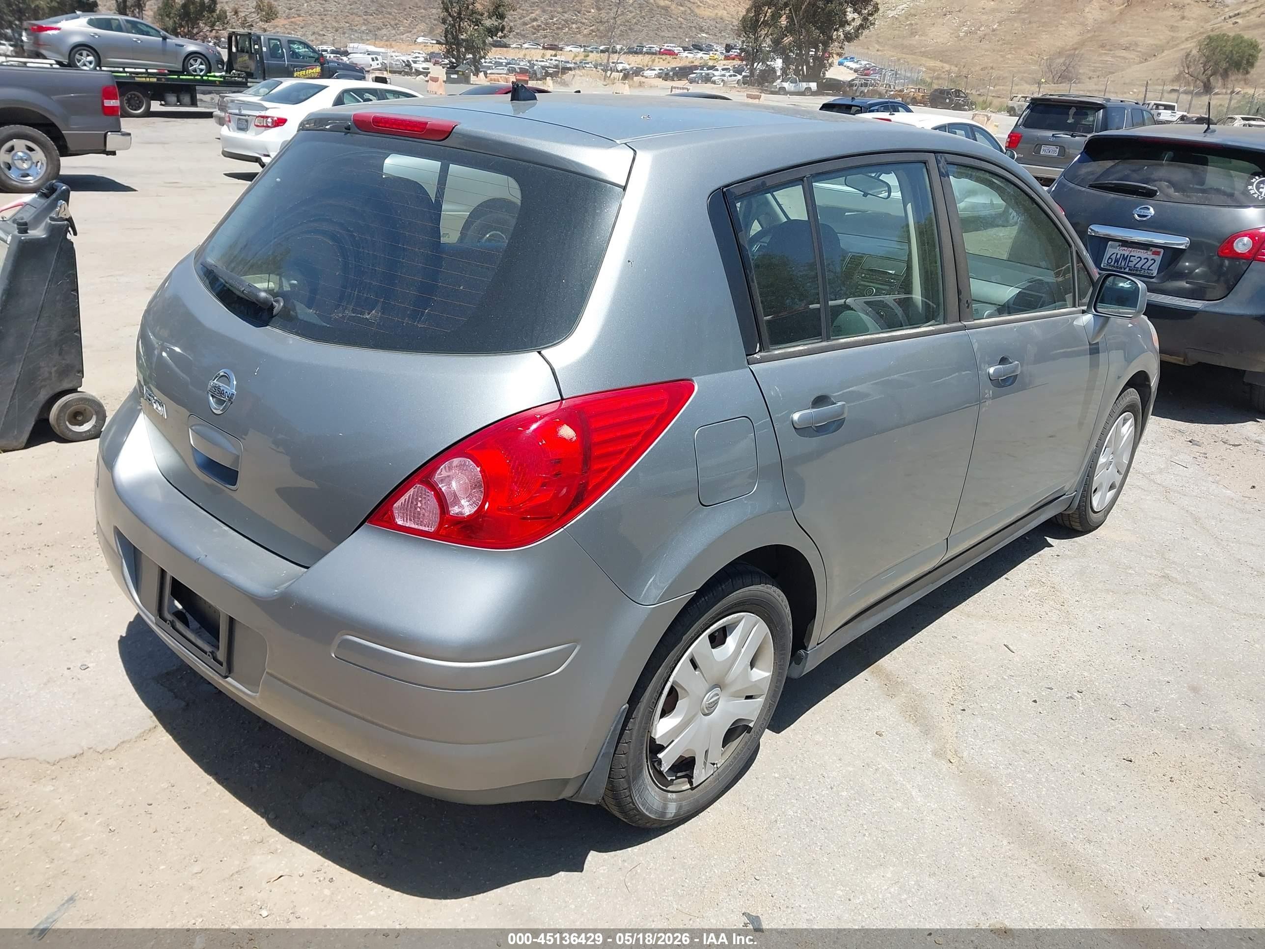 2012 Nissan Versa 1.8 S Gray vin: 3N1BC1CP8CK288719