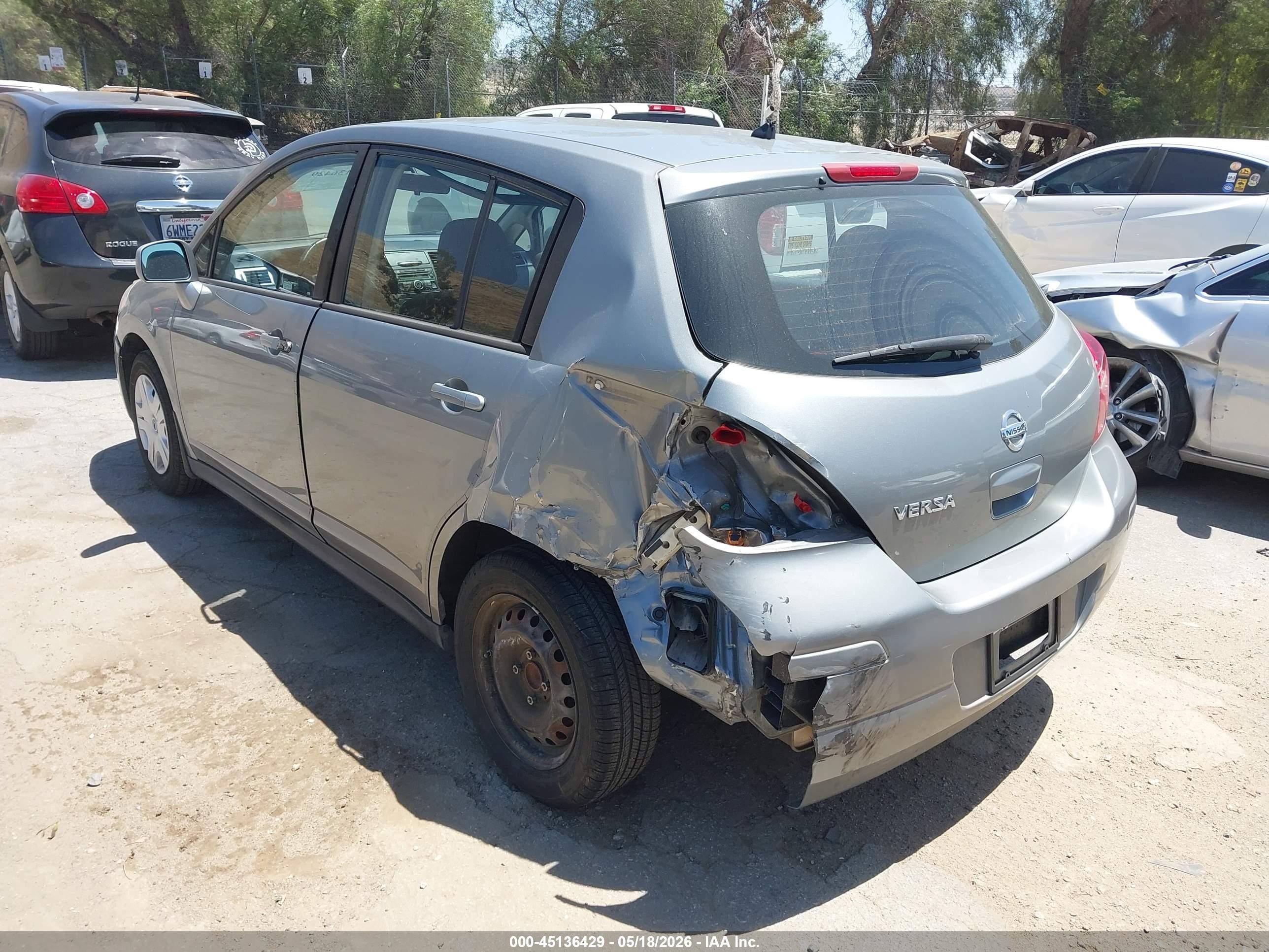 2012 Nissan Versa 1.8 S Gray vin: 3N1BC1CP8CK288719