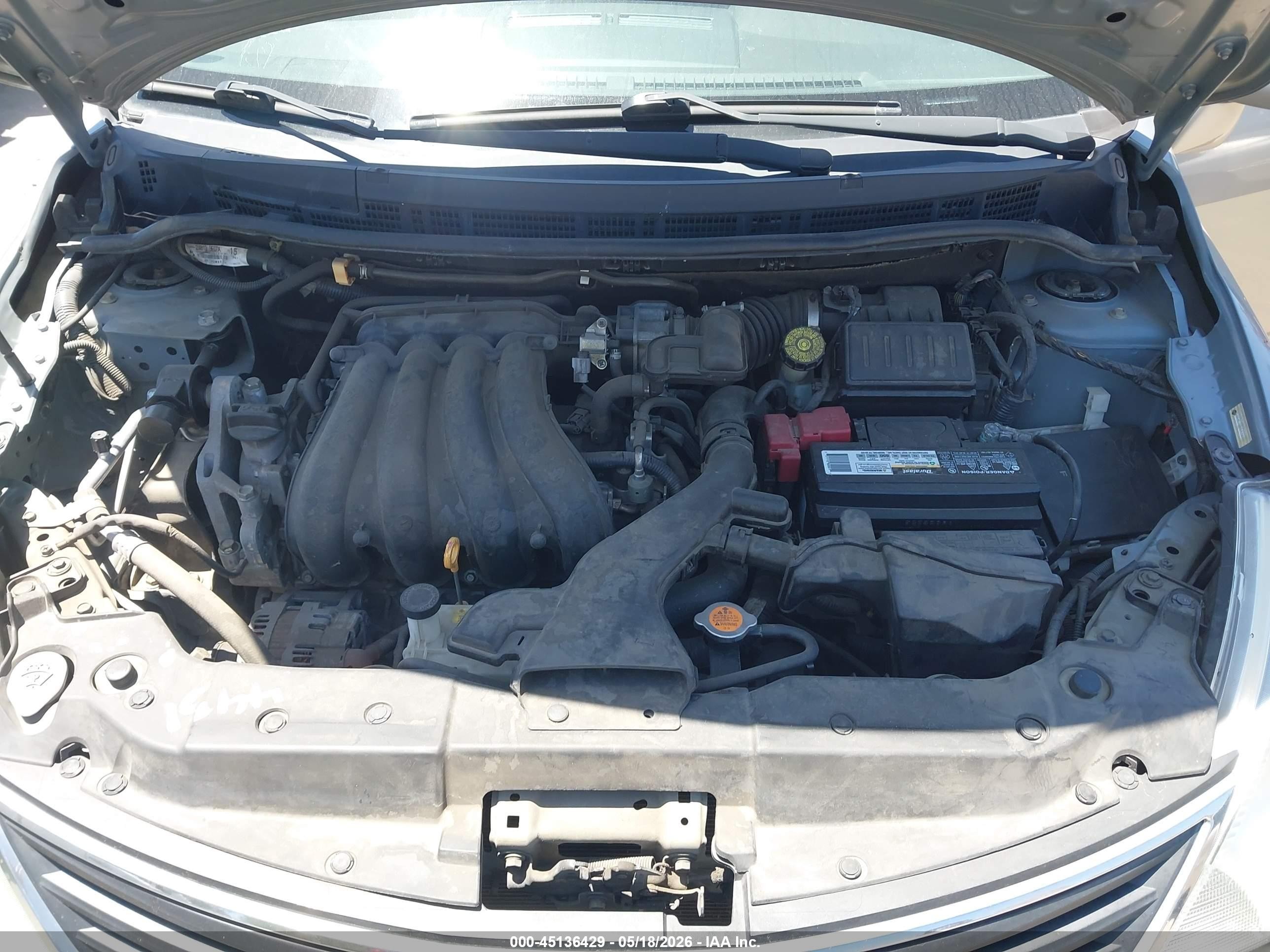 2012 Nissan Versa 1.8 S Gray vin: 3N1BC1CP8CK288719