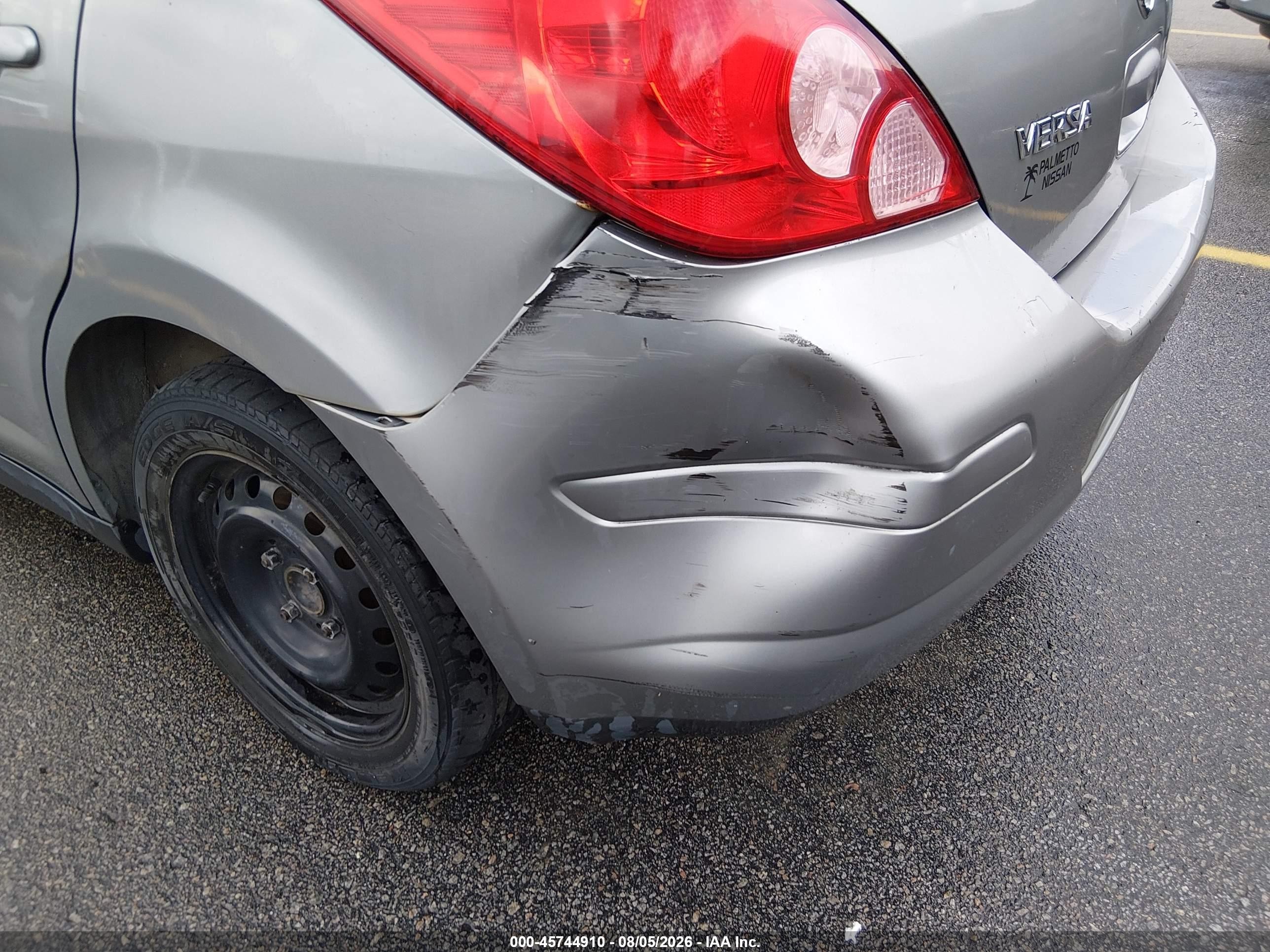 2012 Nissan Versa 1.8 S Gray vin: 3N1BC1CP8CK290891