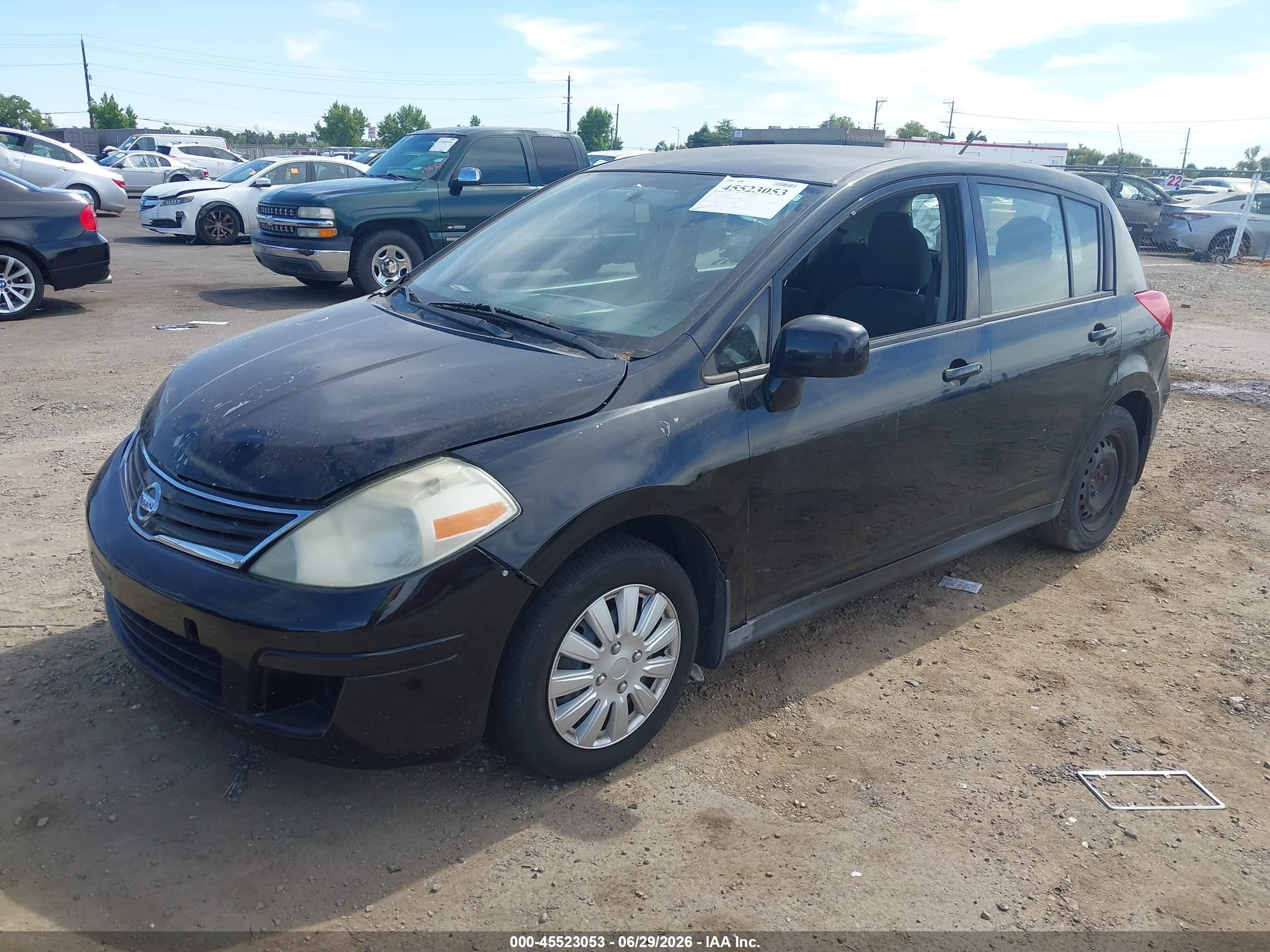 2012 Nissan Versa 1.8 S Черный vin: 3N1BC1CP8CK295878