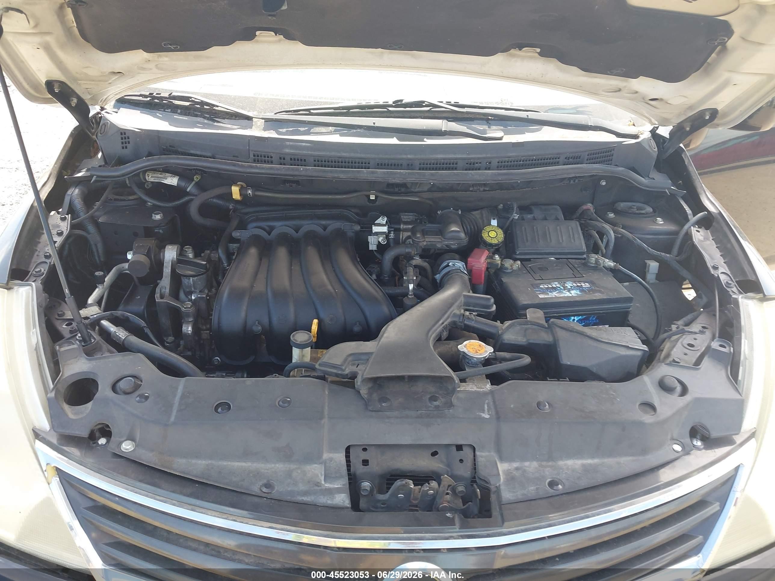 2012 Nissan Versa 1.8 S Черный vin: 3N1BC1CP8CK295878