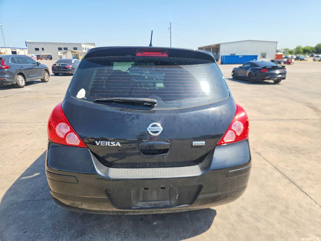 2012 Nissan Versa 1.8 S Black vin: 3N1BC1CP8CK807302