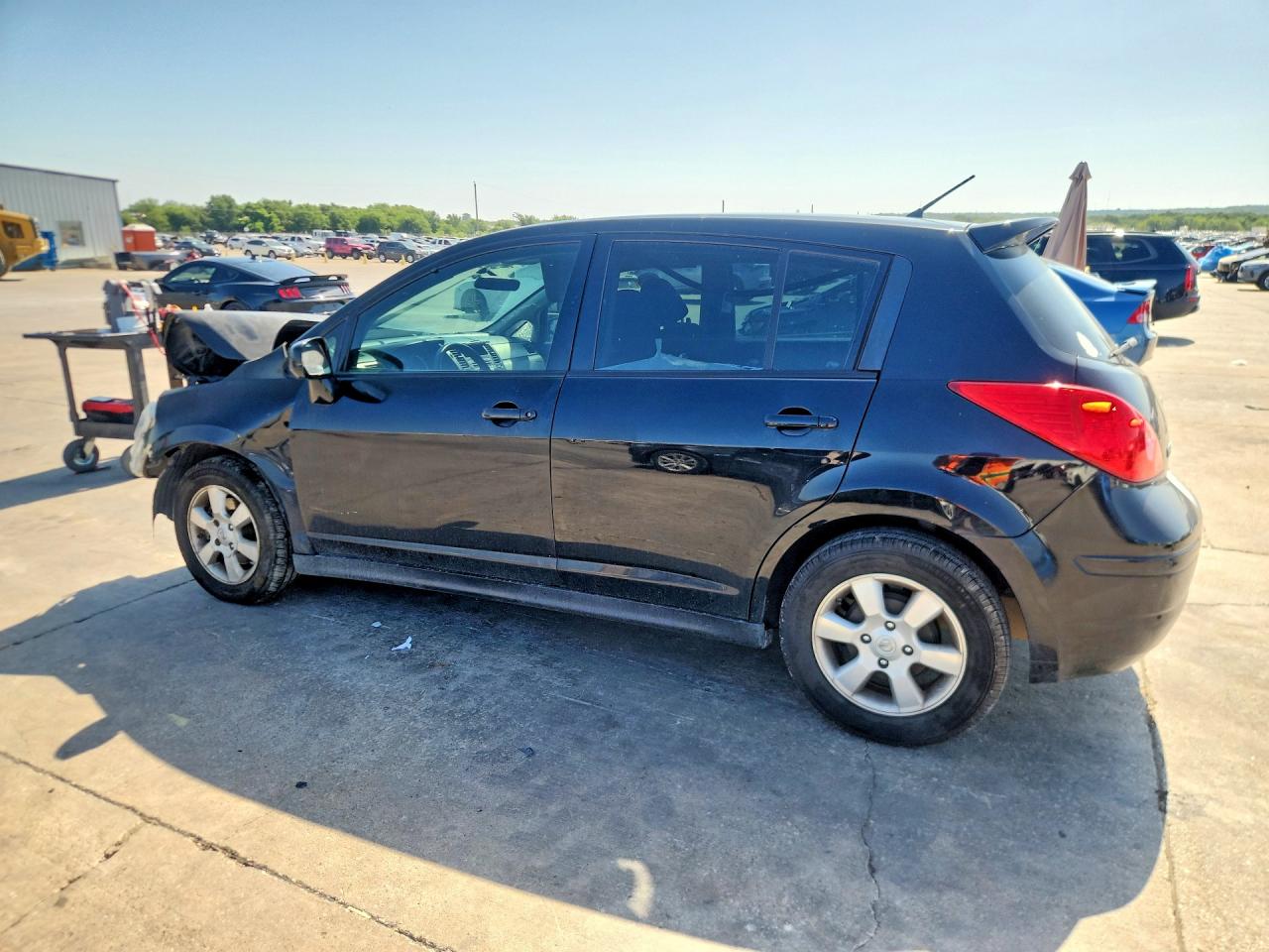 2012 Nissan Versa 1.8 S Black vin: 3N1BC1CP8CK807302