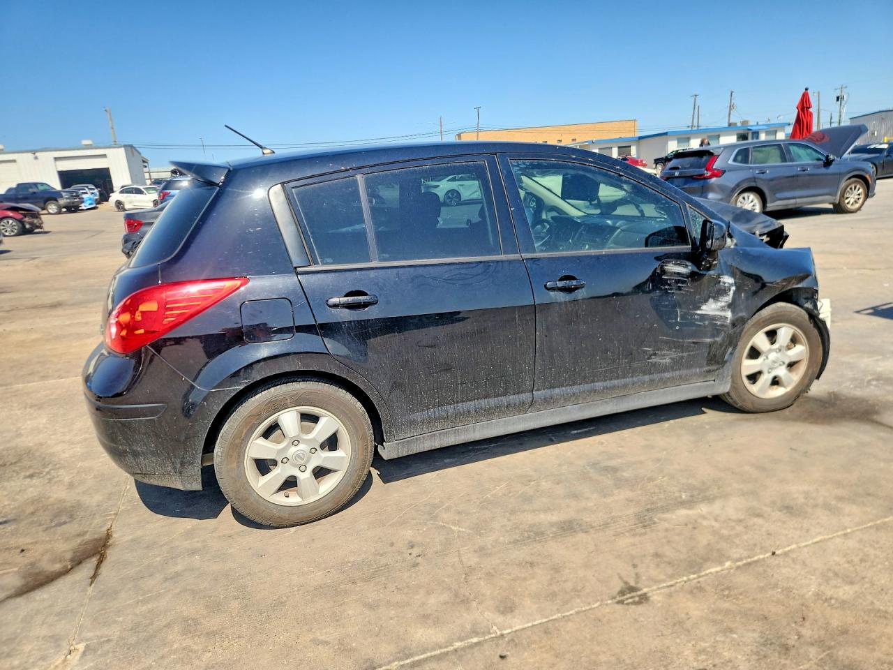 2012 Nissan Versa 1.8 S Black vin: 3N1BC1CP8CK807302